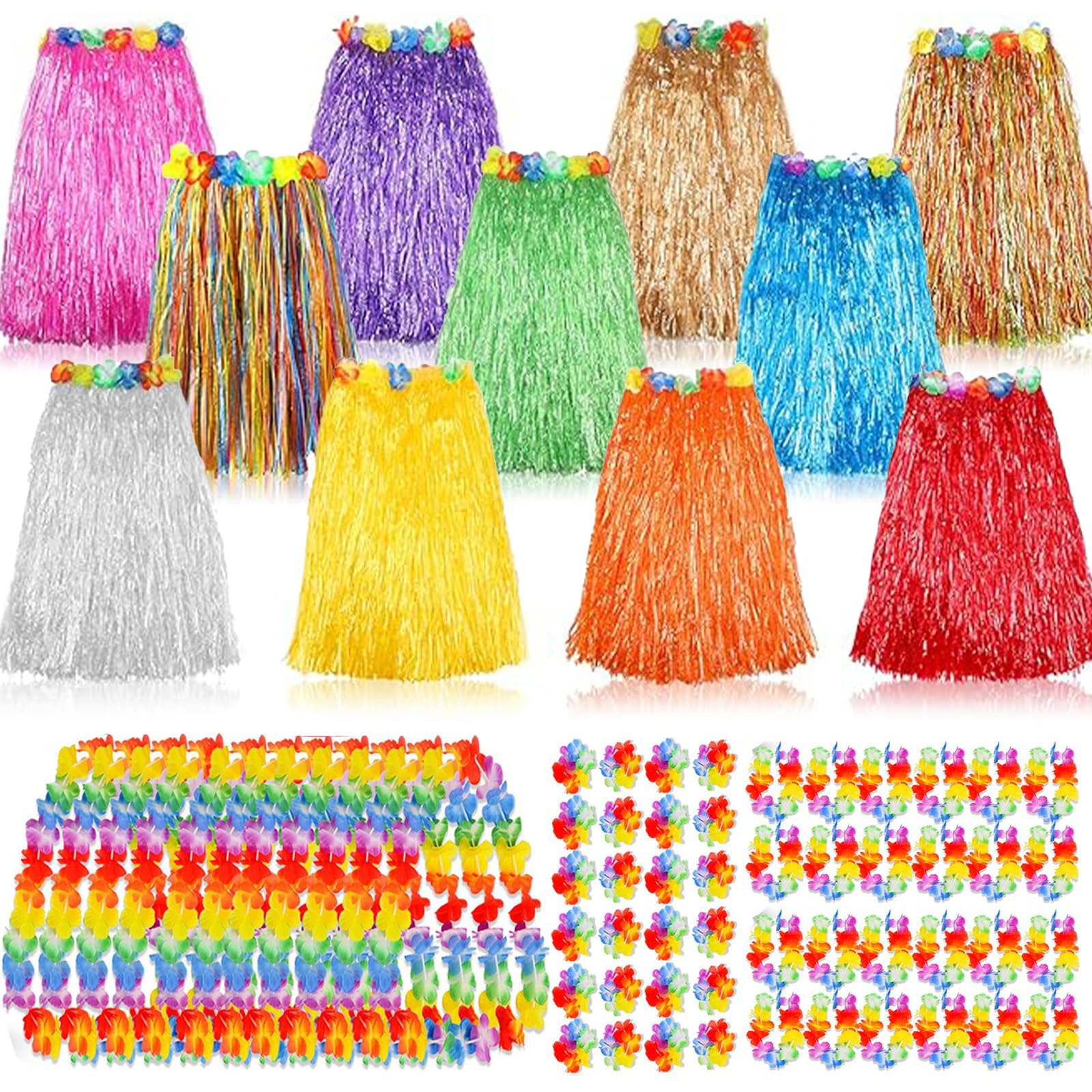 40% OFF ONKULL Hawaiian Luau Hula Skirts Decorations--60 Pcs
