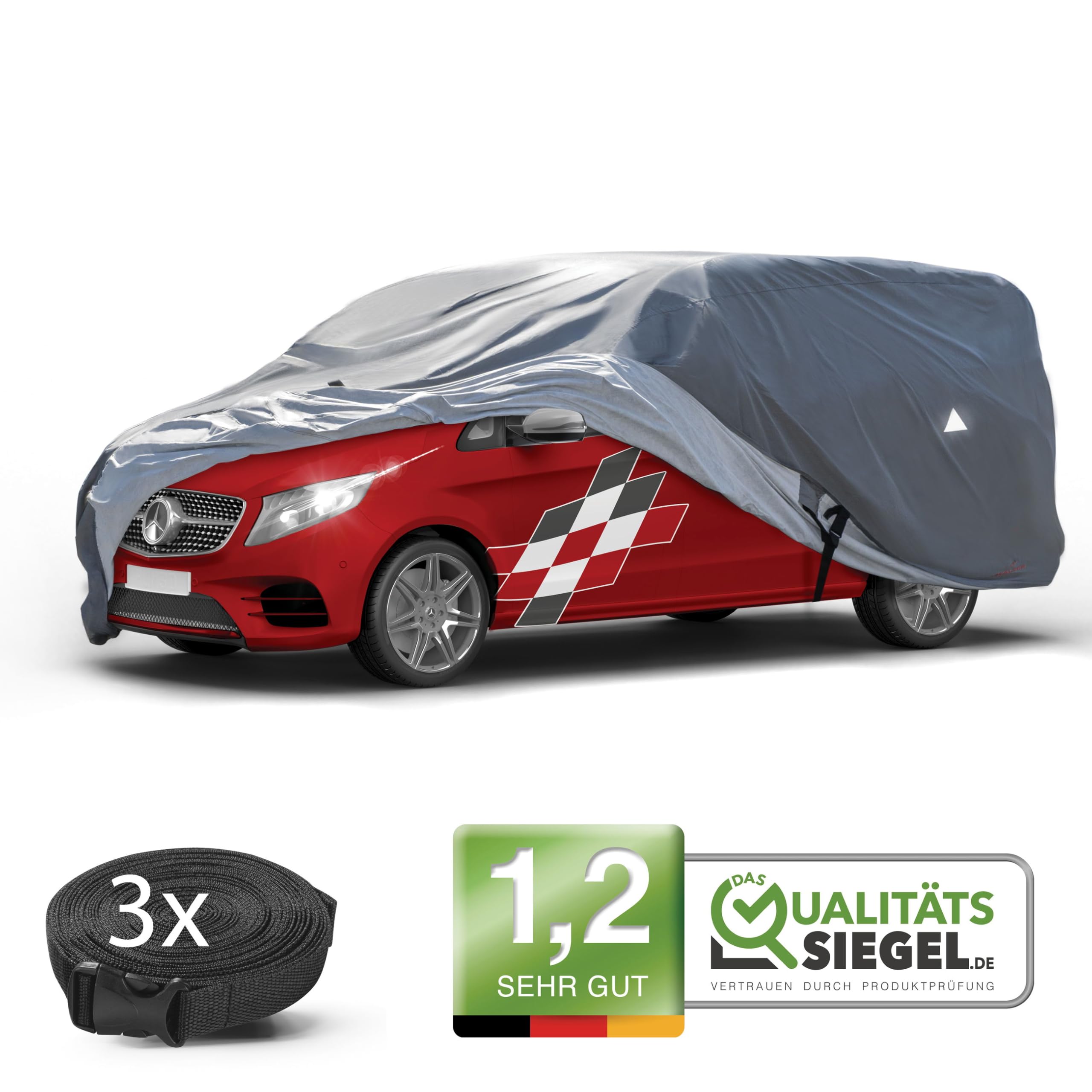 Dekzeil voor auto All Weather, autozeil halve garage Maat 6 Combi