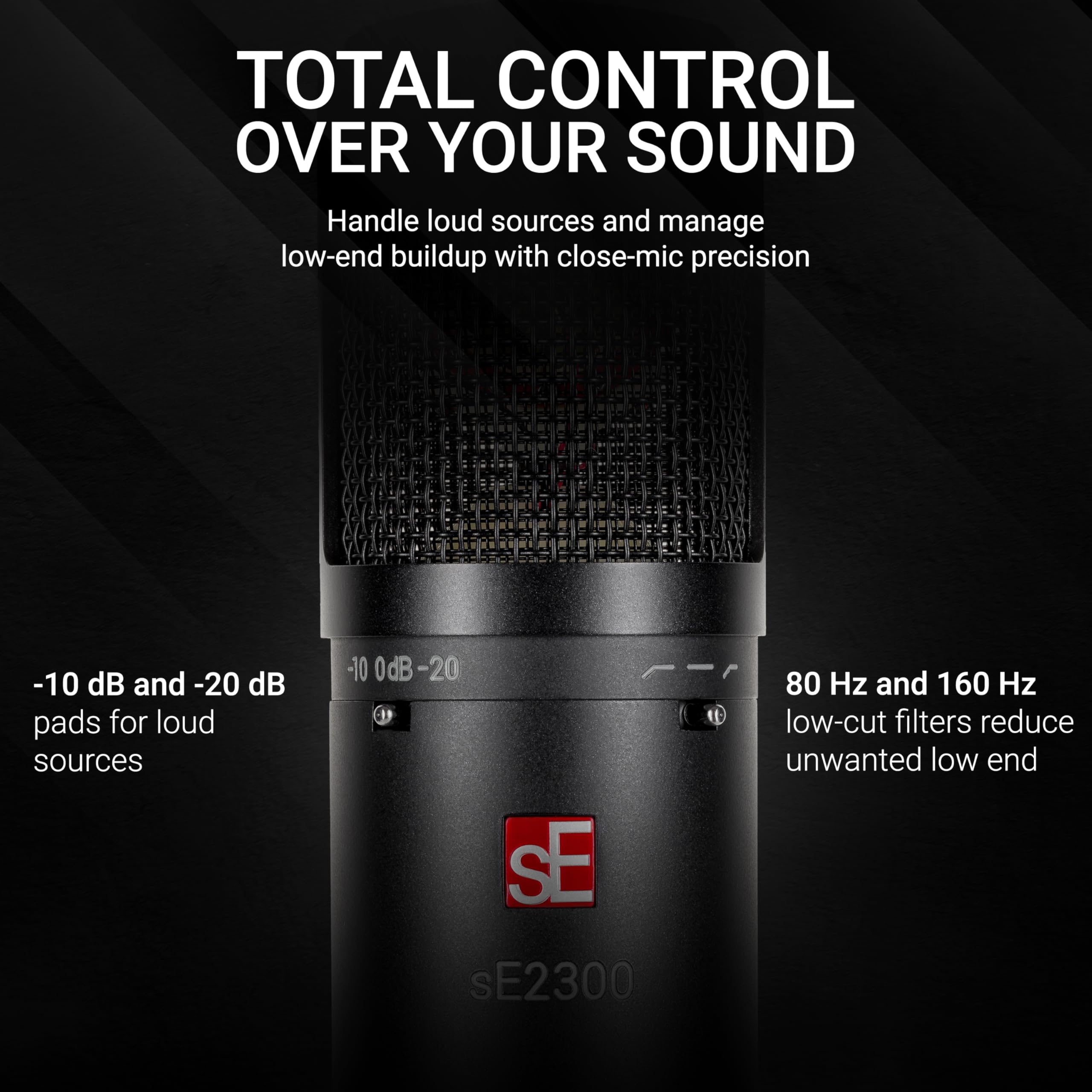 Amazon.com: SE ELECTRONICS sE2300 Multi-Pattern Large Diaphragm