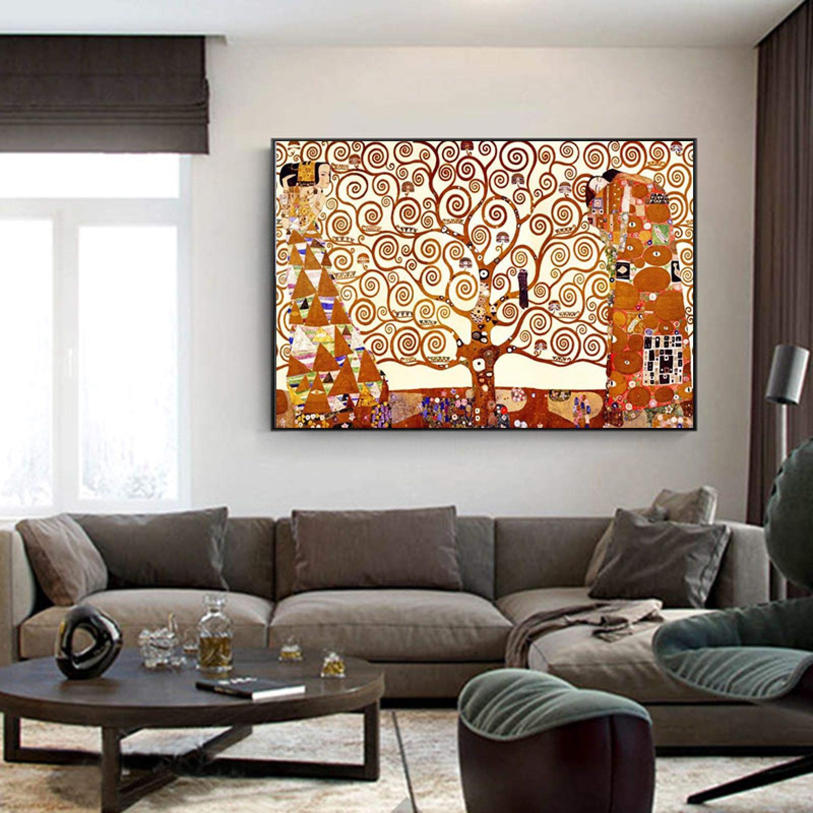Amazon.co.jp: グスタフ・クリムト 生命の木 - キャンバス絵画