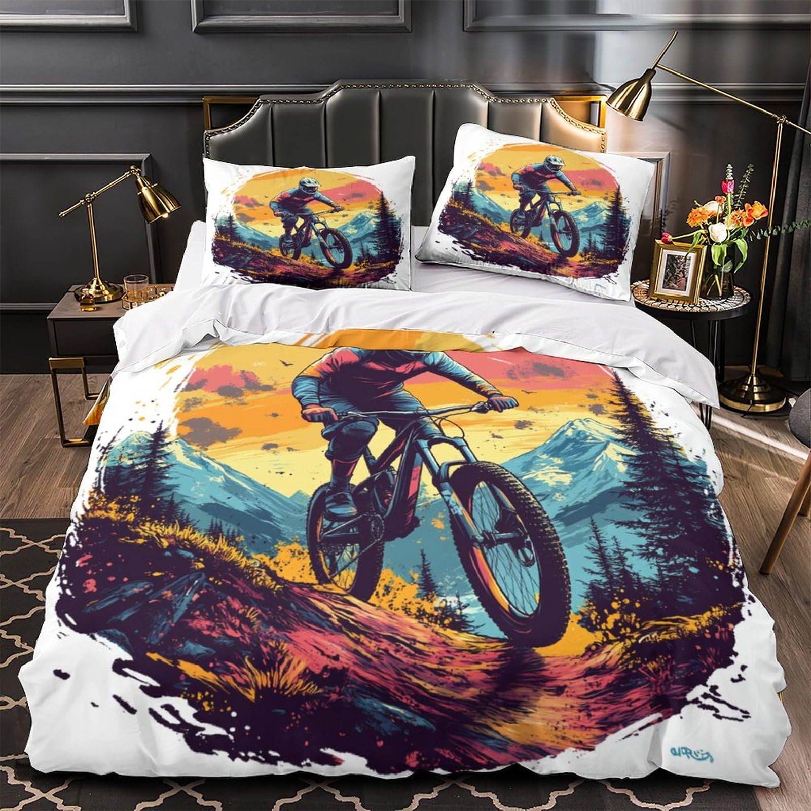 Housse de couette VTT fermeture éclair finie la corvée du lit froissé
