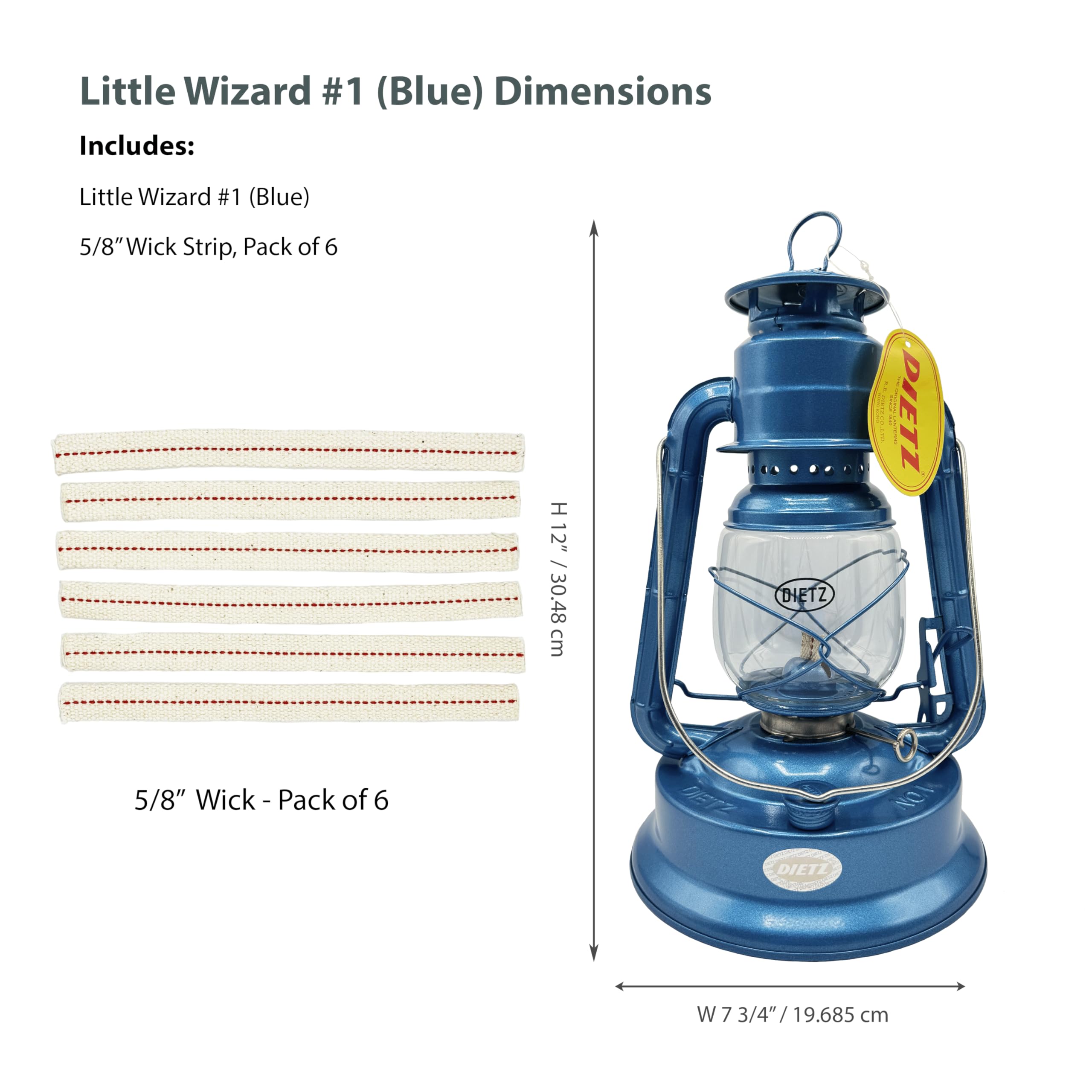 Amazon.com: Light of Mine #30 Little Wizard Oil Lantern, 12