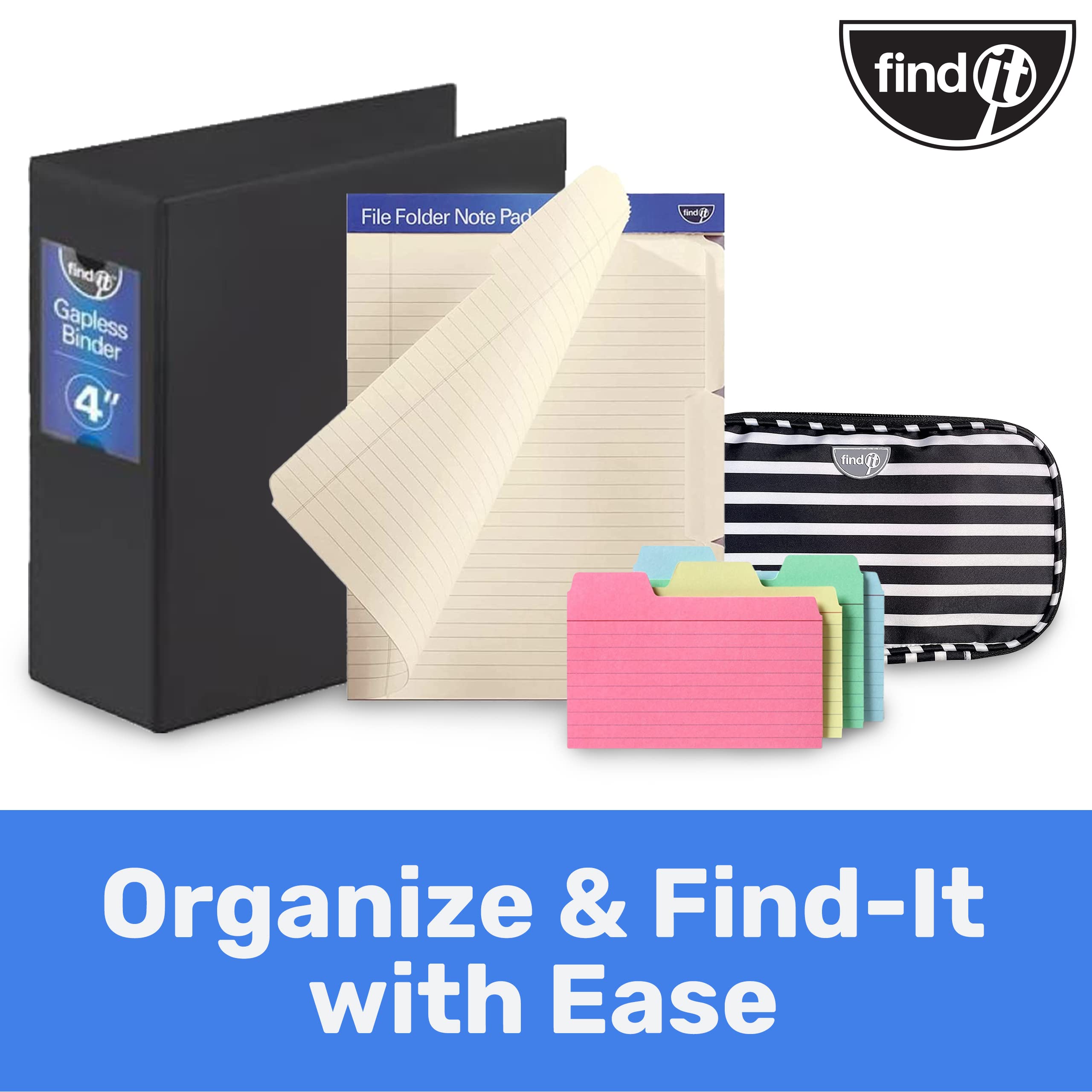 Find It File Folder Notepad Pack of 729.5 x 12.5 Inch Notebook