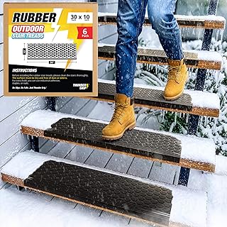 Rubber Heavy-Duty Non-Slip Outdoor Stair Treads