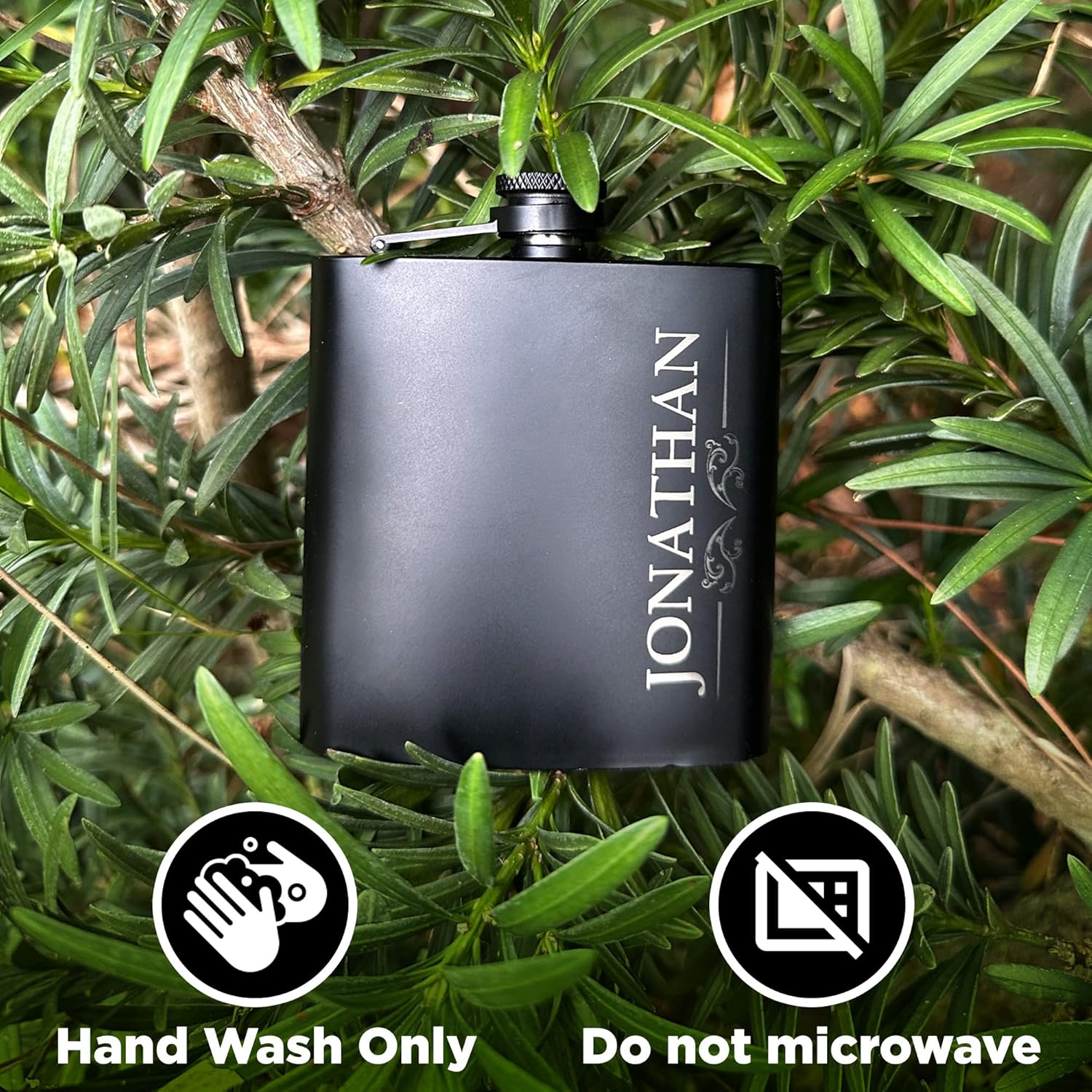 Personalized Custom Flask for Men, Groomsmen Flask, Engraved for Men, Women, Groom, Personalized Groomsmen Gifts, 6 oz with Mini Funnel (6)