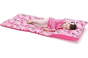 Minnie Mouse Minnie Mouse Padded Toddler Easy Fold Nap Mat With Attached Pillow Case