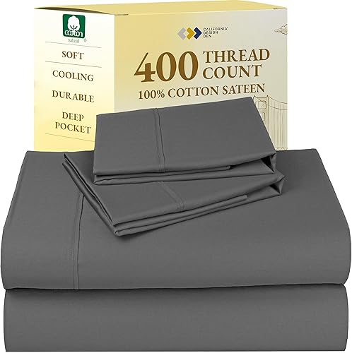 California Design Den - Algodón puro cepillado, fibras largas