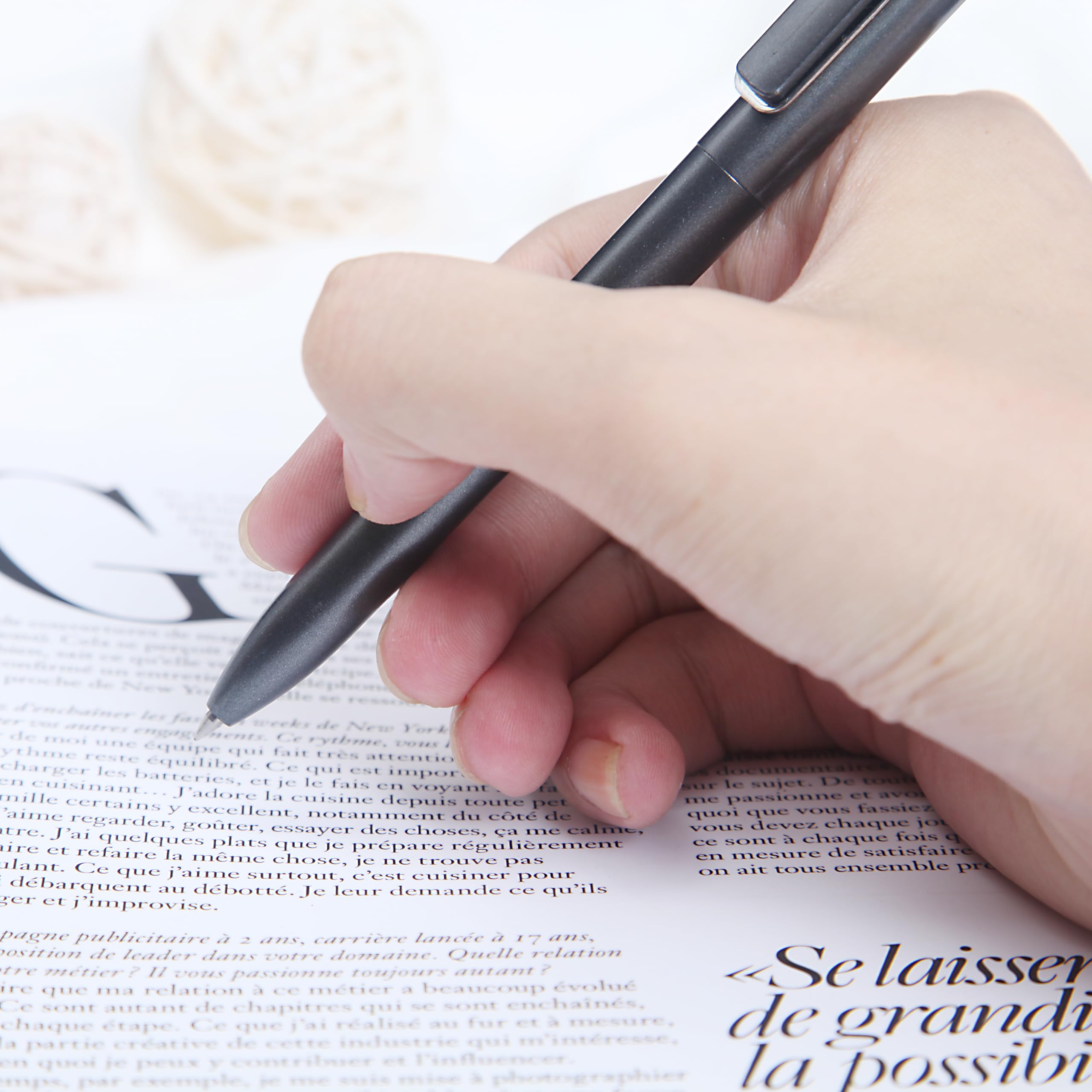 Black pen Black Ink Pens Write Pens with Elegant Gift Box Packaging 0 7mm — view 3