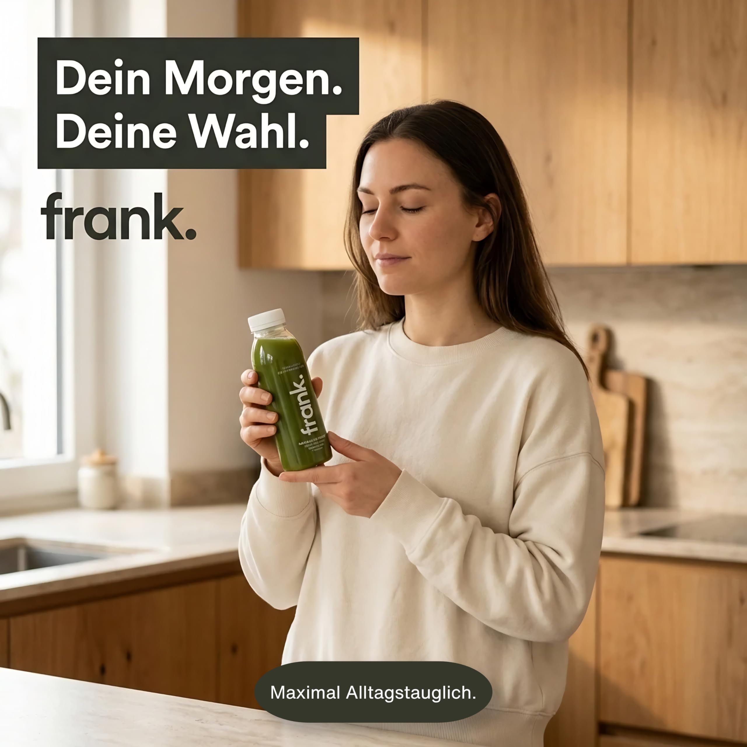 frank. No Breakfast Club 14 Tage Halbtages Saftkur 14 x 330 ml kaltgepresste Säfte 1 x 500 ml Ingwer Shot HPP Direktsaft vegan