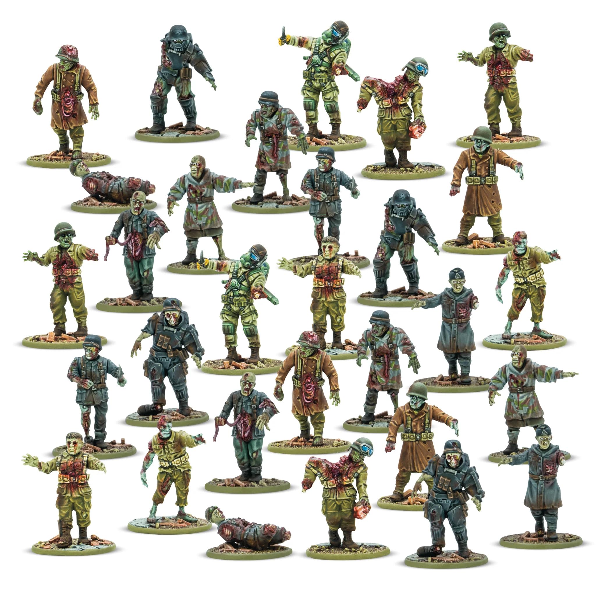 Warlord Games Totenkorps Horde – Axis Miniatures en plastique pour Konflikt 47 miniatures très détaillées à l'échelle de 28 mm