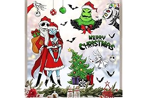 121 PCS Nightmare Before Christmas Window Clings