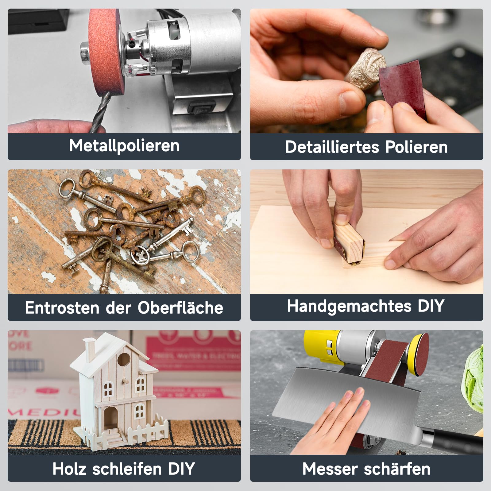 Mini szlifierka taśmowa, elektryczna szlifierka taśmowa, regulowana 7-poziomowa szlifierka, szlifierka polerska DIY z 20 pasami ściernymi 330 x 30 mm, dostarczona, tarcza ścierna i tarcza polerska