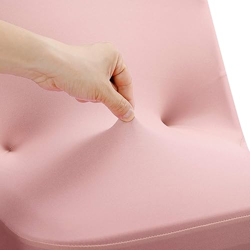 Vista 84 de Funda de silla Peomeise plegable, de elastano para banquete de boda, comedor, evento. Blanco