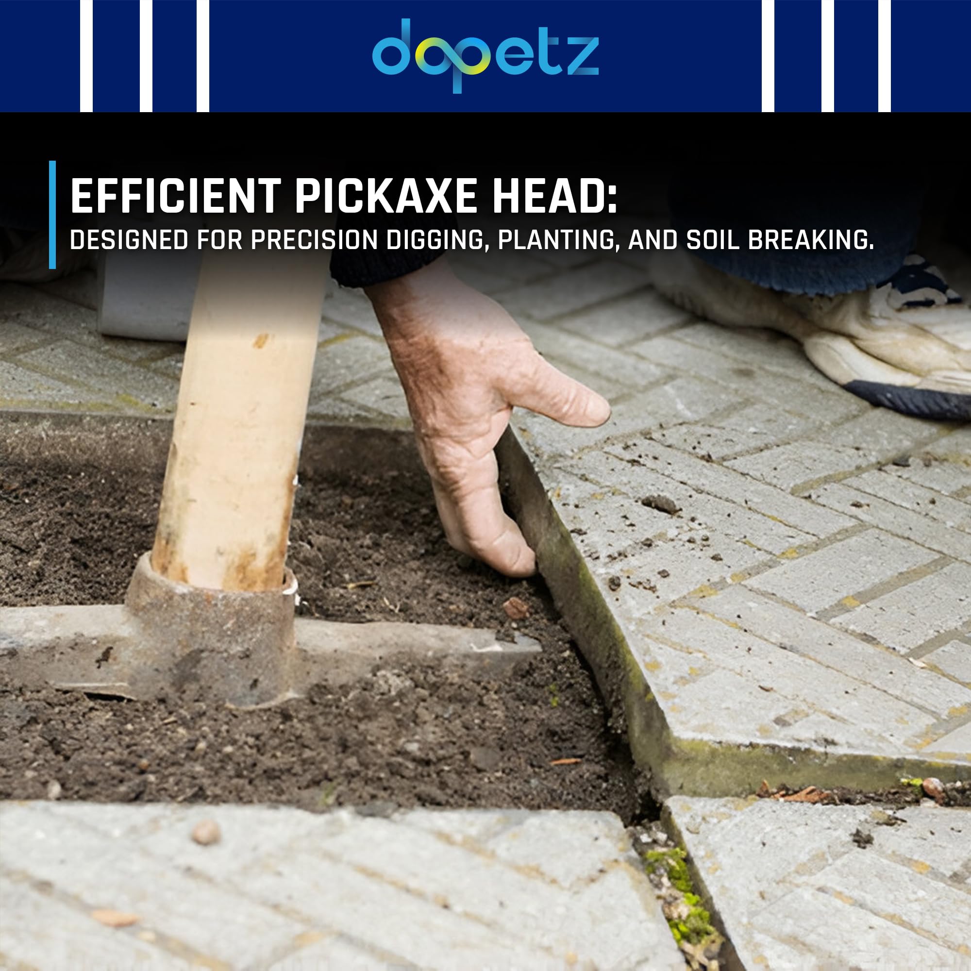 Daptez Mini Pioche 500 g Fibre de verre Poignée Manche Choisissez Axe pioche Jardin Ferme