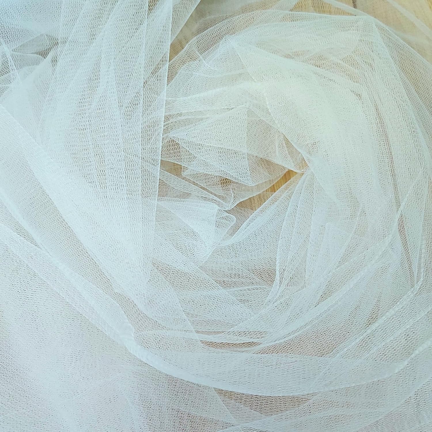 Bed Canopy Tulle Curtain, Room Decor (White) 1