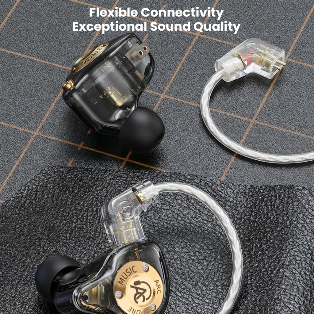 AUDIOCULAR ARC Wired Type-C IEM Earphones with Mic, KT02H20P DAC Chip, 11mm Dynamic Driver in Ear Monitor, Hi-Res Audio, Semi-Open Back, App-Based EQ Customization, Detachable 2Pin Cable — Amazon image 9