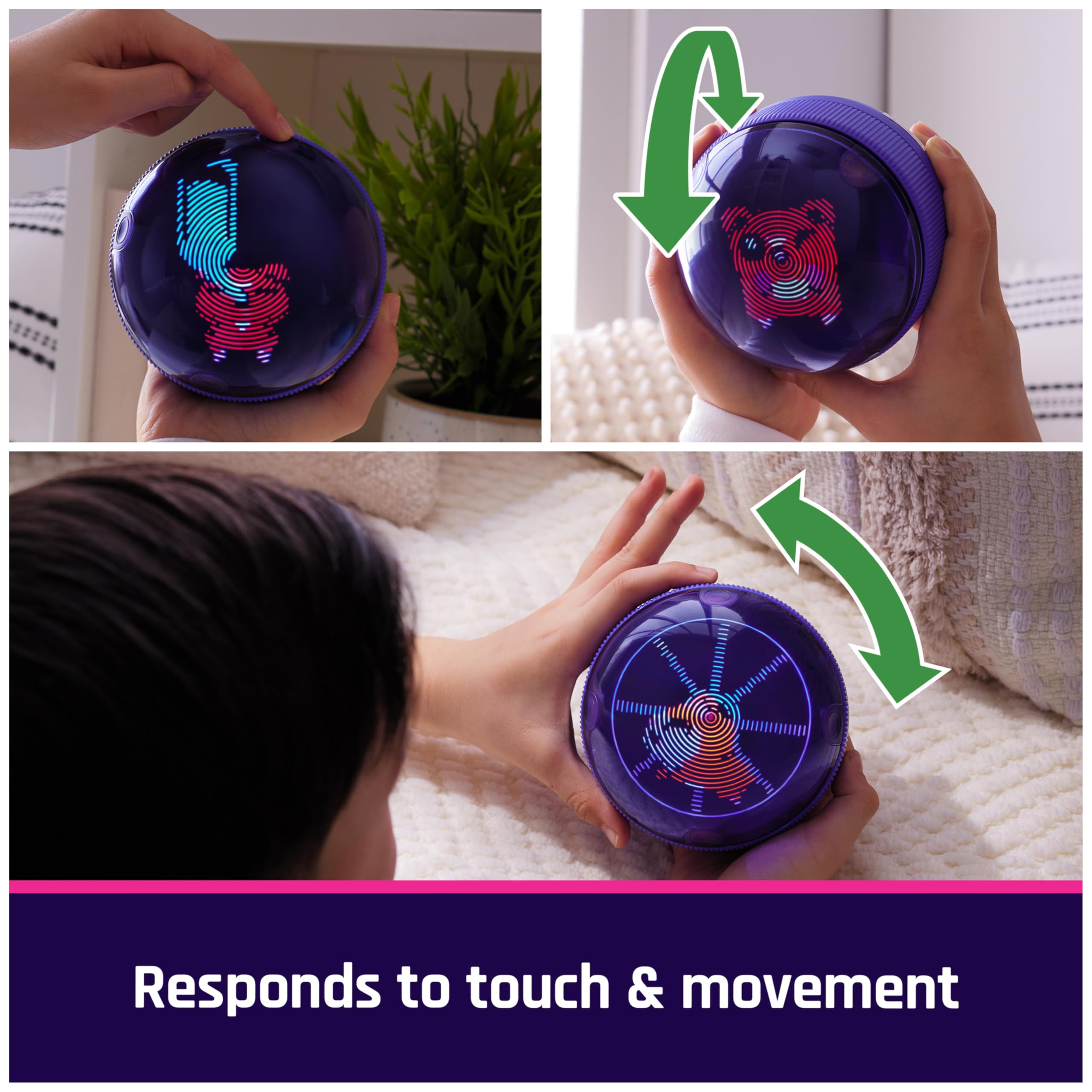 Hamster Ball Interactive Toy with Over 20 Hamsters Inside, Rolls & Reacts to Touch, Digital Pet Kids Toys for Girls & Boys Ages 5 and up