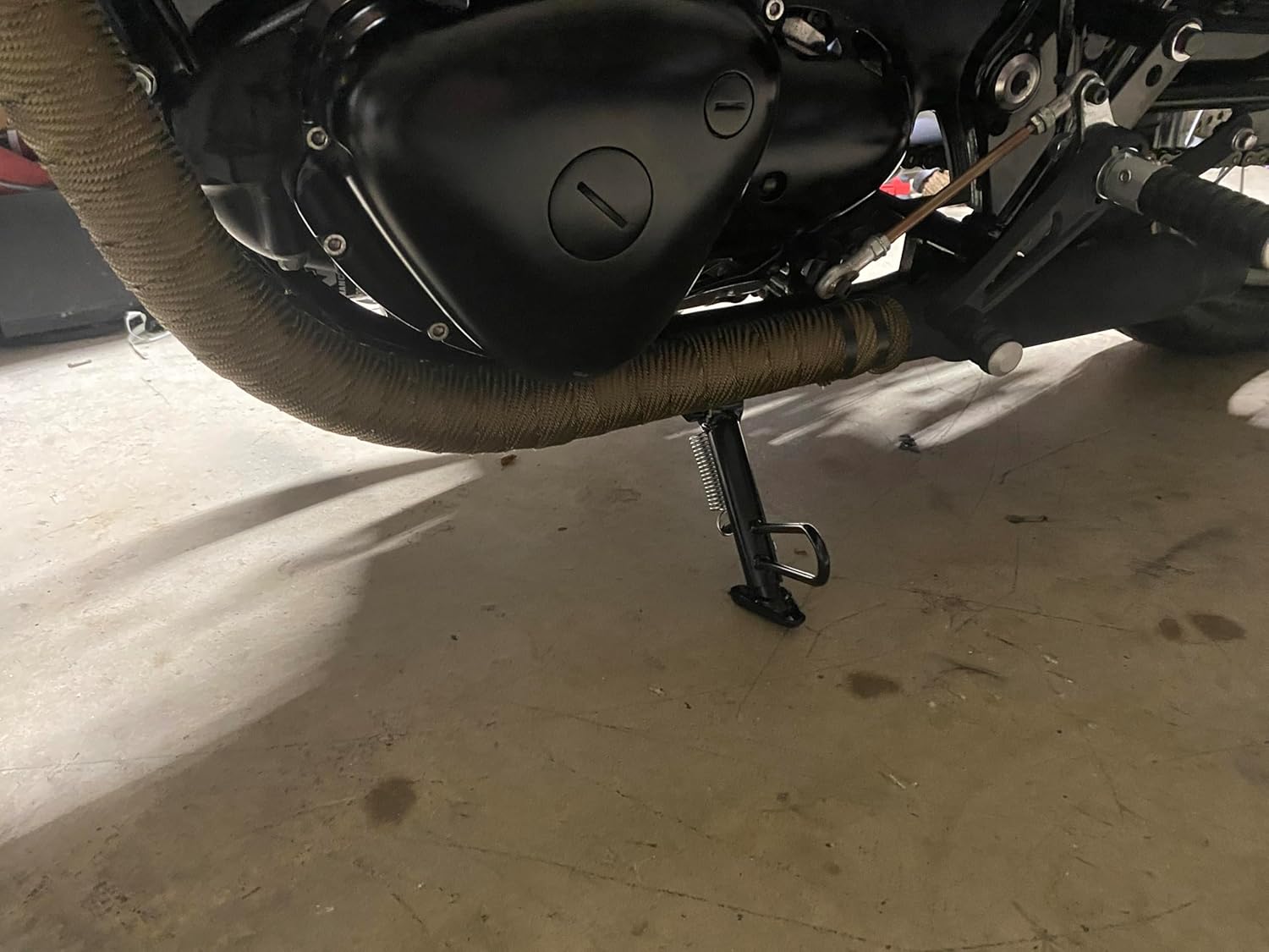 Motobiker Adjustable Kickstand 5.5"-7" Lowered Kick Stand Kit Compatible with Honda CBR250RR CBR250R 2011-2014 CB300F CBR300R 2015-2019