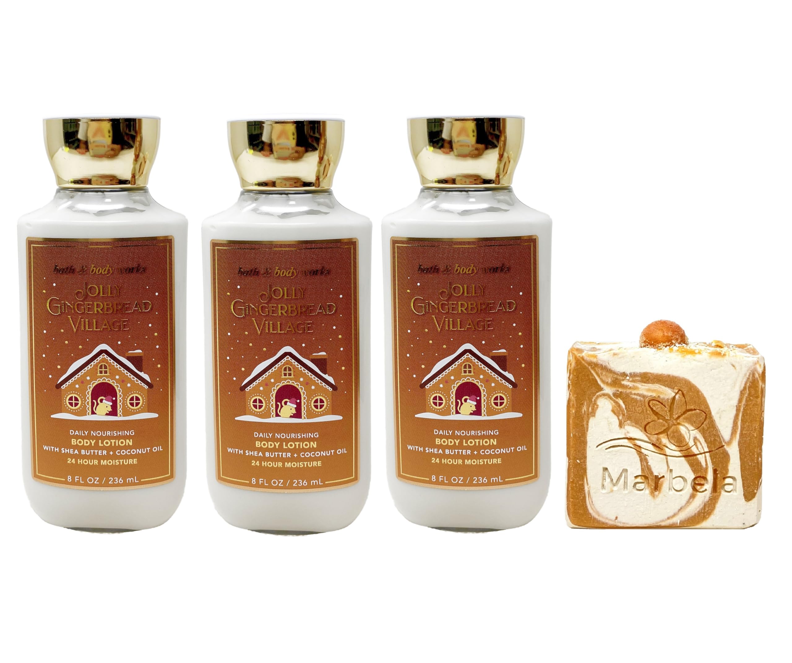 Amazon.com : Bath & Body Works Jolly Gingerbread Village 3 Pack