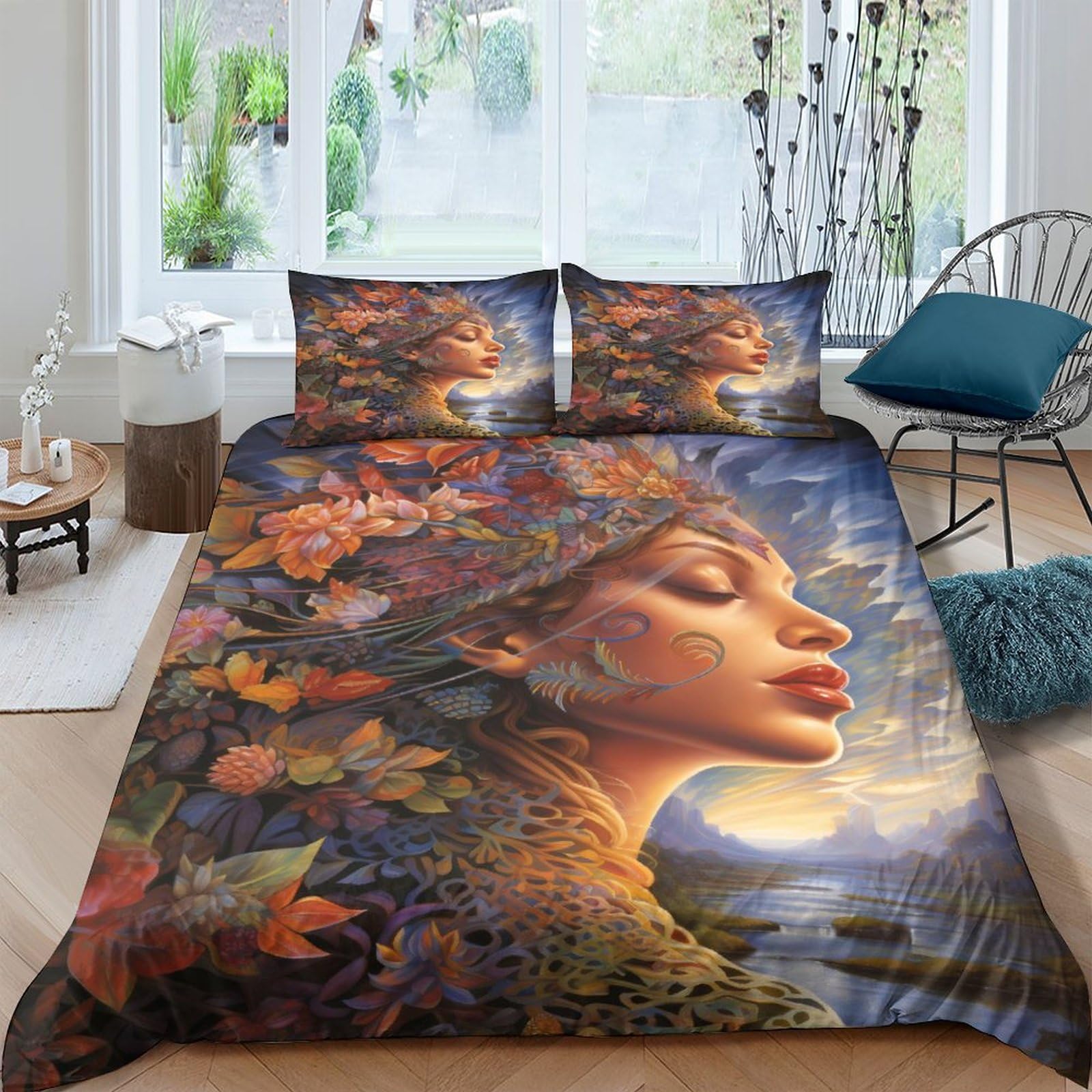 Housse de couette fantastique 3D avec zip fermeture éclair double 200x200