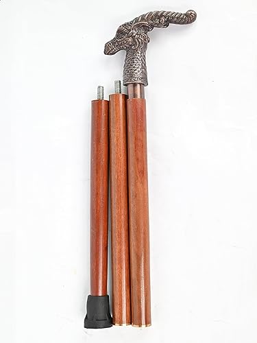 Miniatura 4 de Latón Náutico Bastón perilla redondo mango de madera