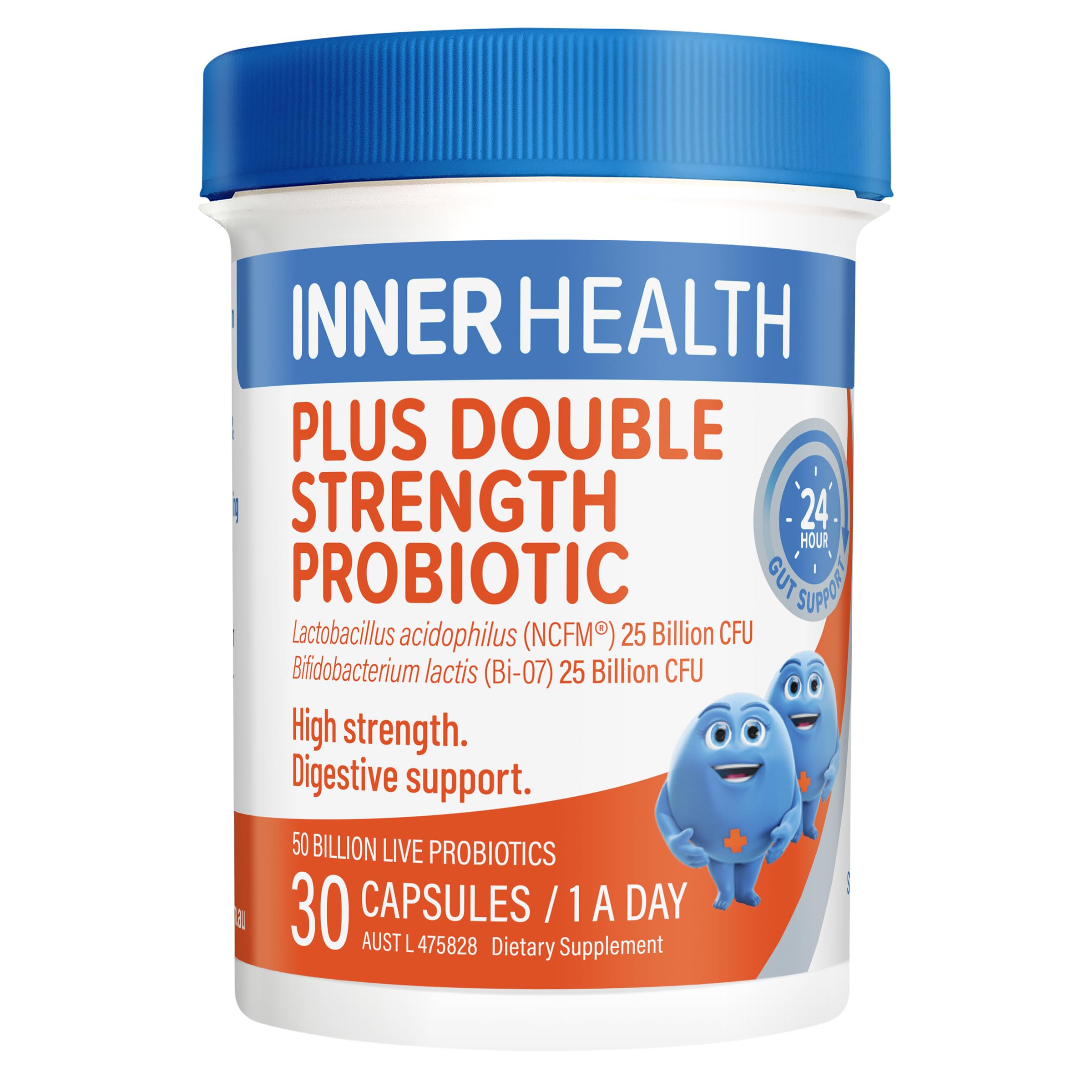 Inner Health Plus Double Strength - Probiotics per Speciam 30 Капсули Кардиологических Попитей Кардиологички Рrолептиоти
