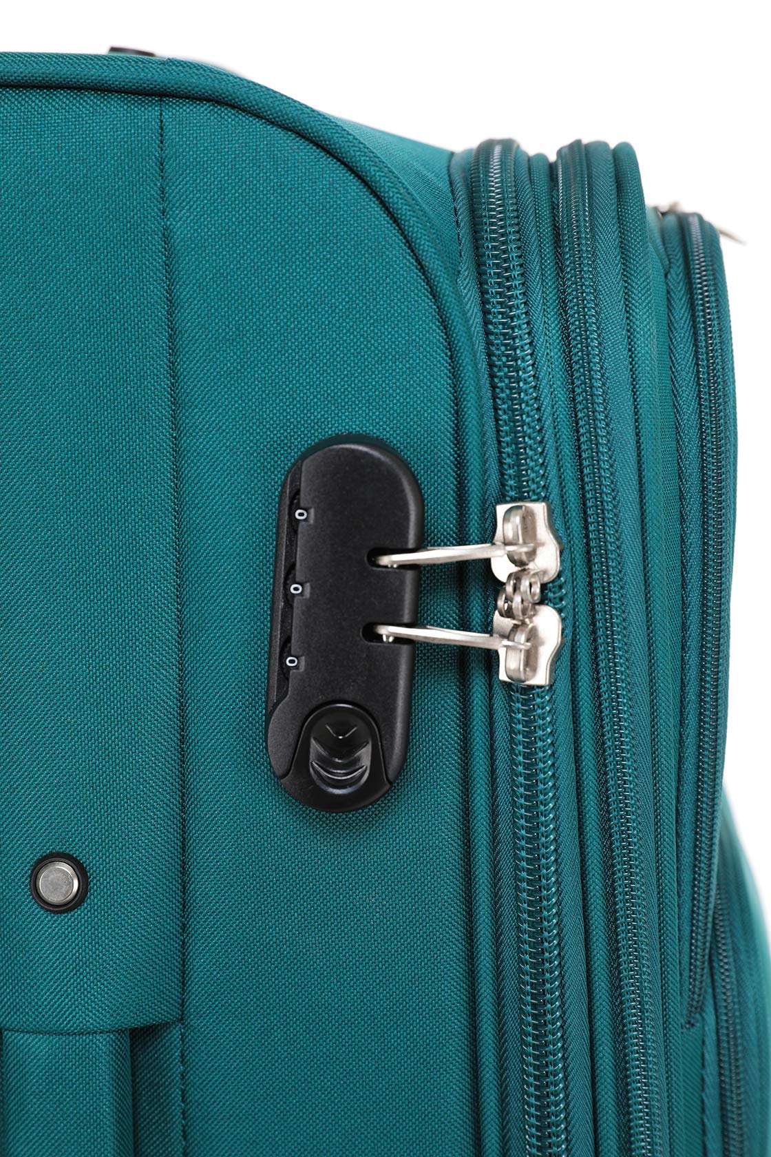 BEIBYE Stoff Kofferset Trolley Gepäckset mit Vorder Taschen, Oberer Öffnung und Dehnungsfuge (Türkis)