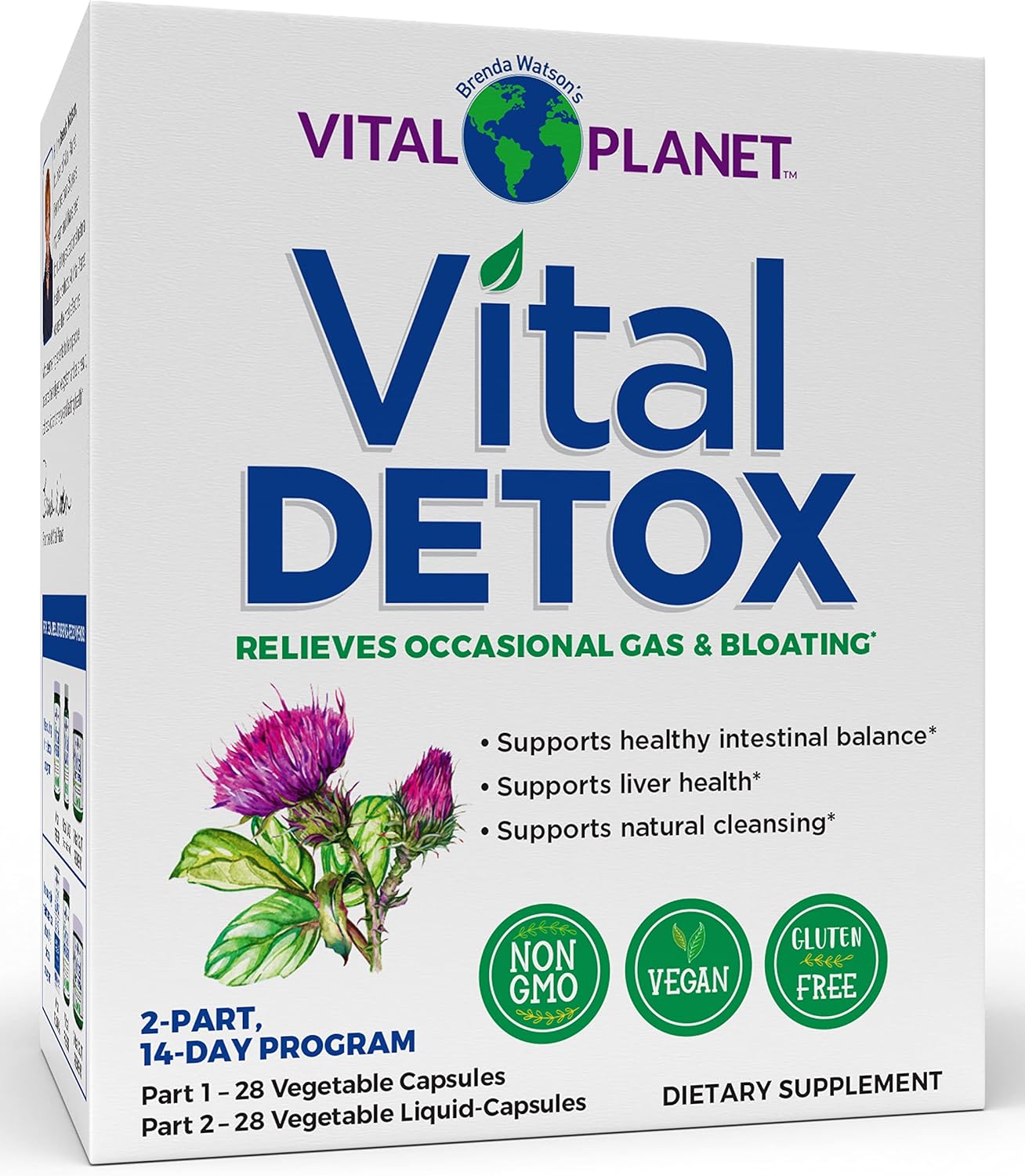 Vital Vital Detox with Milk Thistle, Quercetin, Alpha Lipoic Acid, Choline