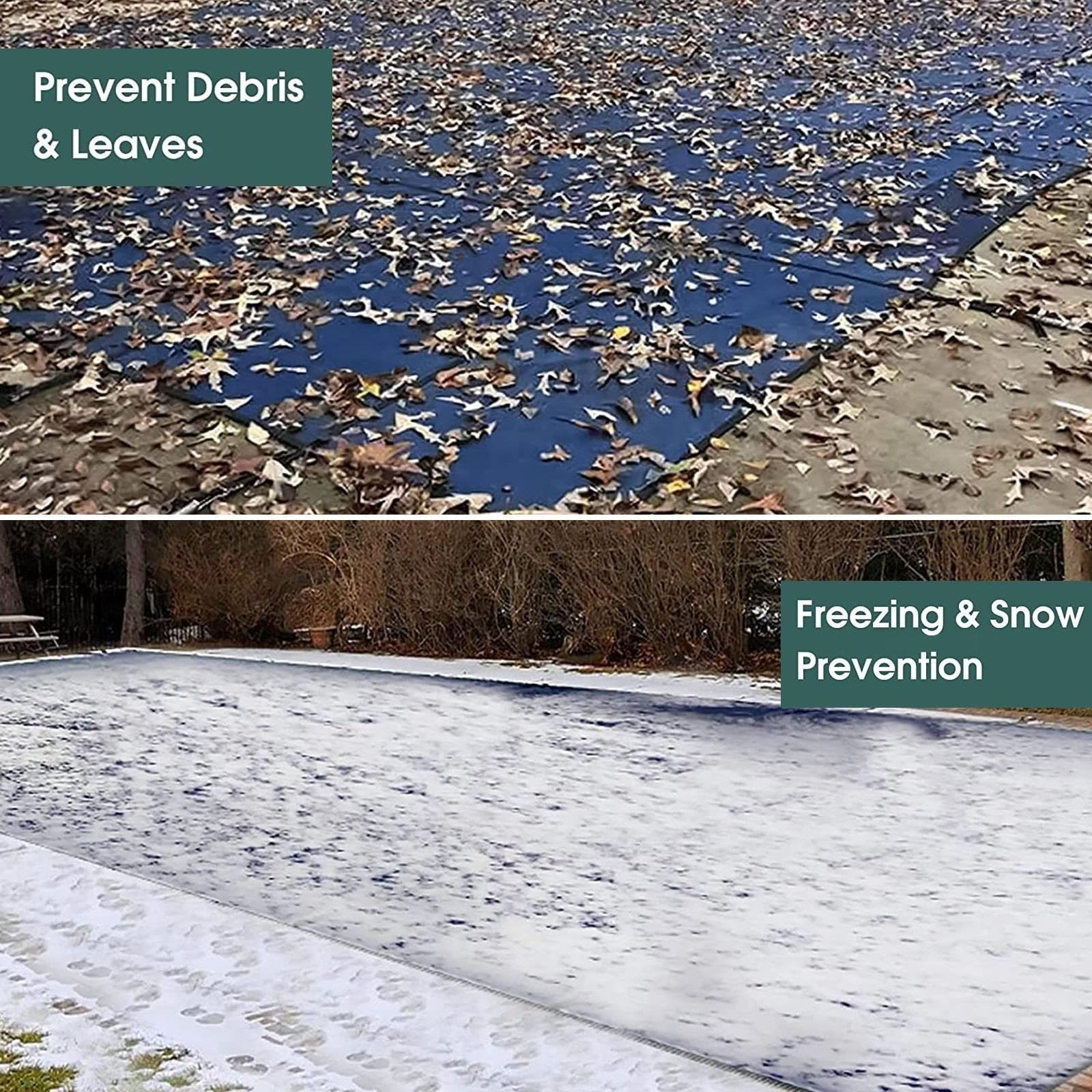 Kits Completos de Cubierta de Piscina Seguridad de Invierno Reutilizable