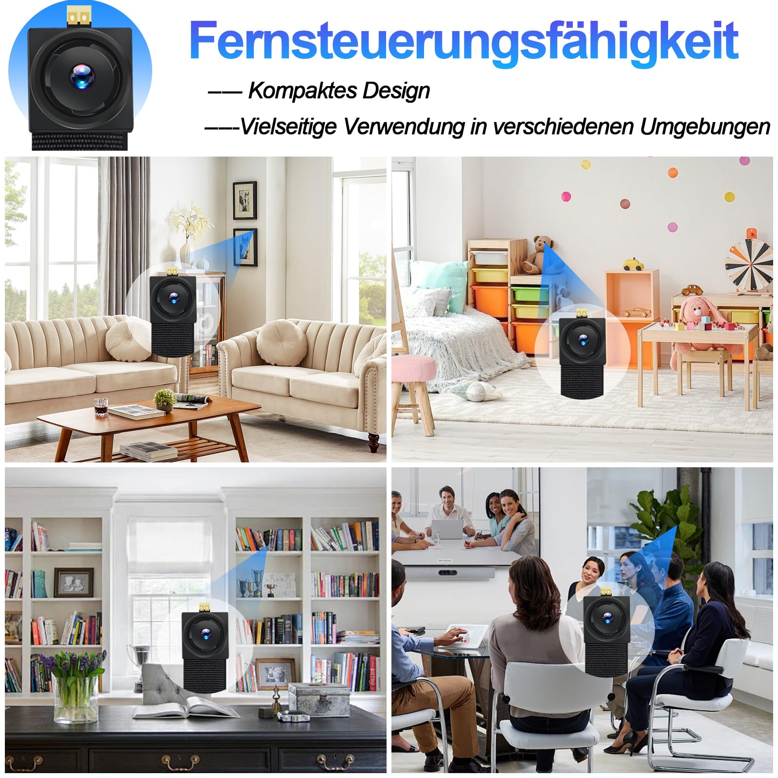 Bodycam Körperkamera Mini, Dual Band WLAN 5GHz & 2.4GHz Kleine Kamera, 1080P Tragbare Mini HD Kamera mit Bewegungserkennung & Langer Akkulaufzeit