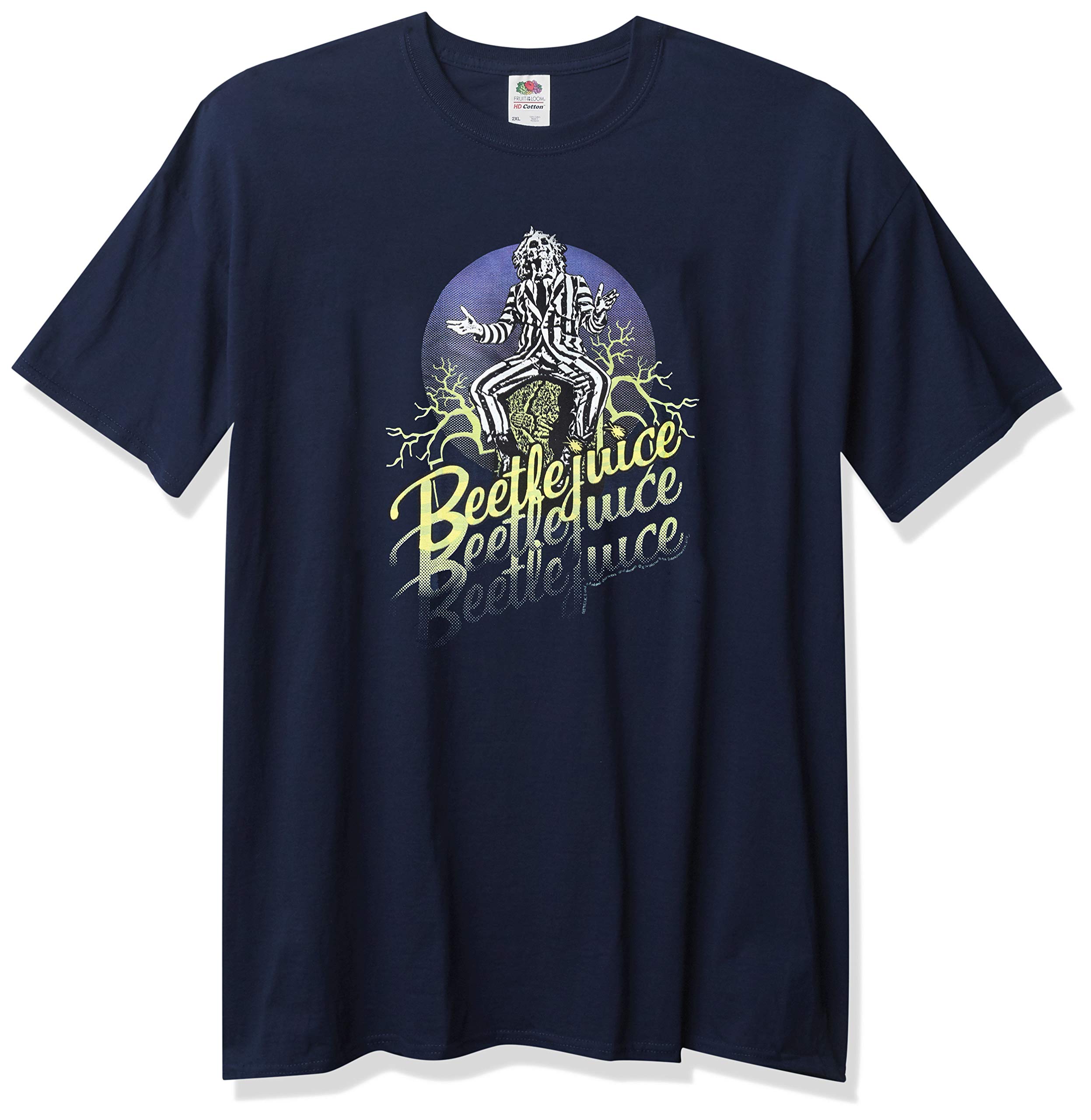 Warner Bros mens Beetlejuice Stacked T-Shirt