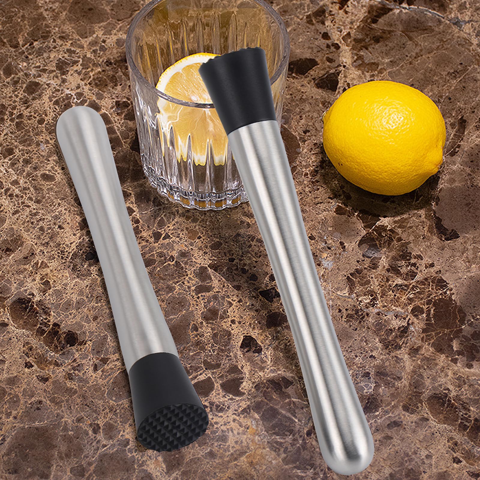 Stainless Steel Muddlers - 4 Pack for Cocktails -5 Stainless Steel Muddlers - 4 Pack for Cocktails -5
