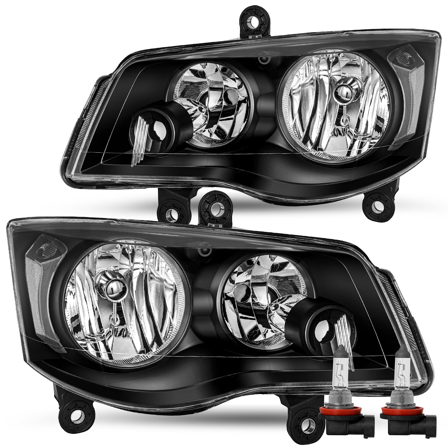 JSBOYAT Halogen Headlight Assembly Replacement for 2008