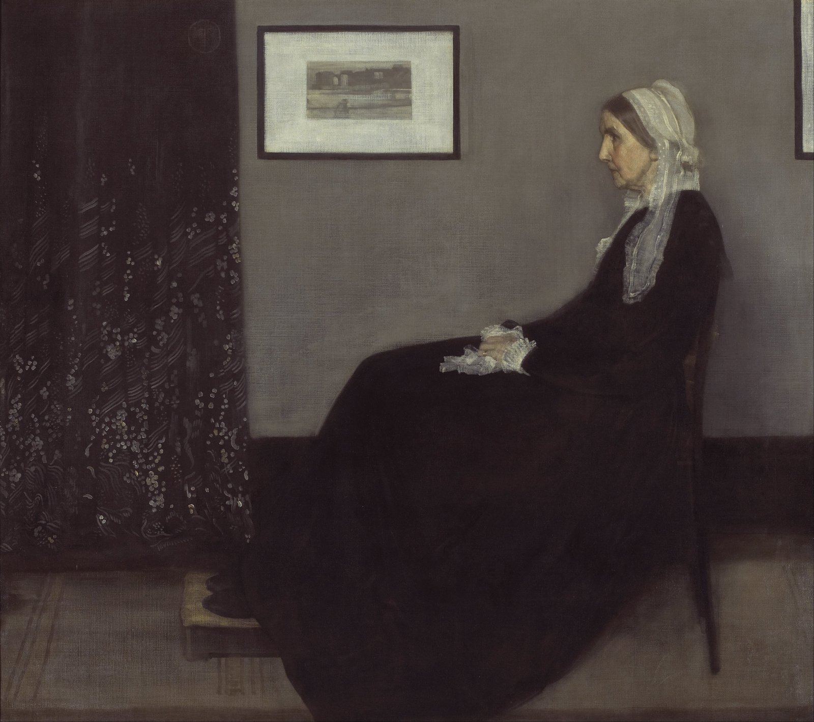 Affiche Artist's Mother de Whistler grand format mat pour corriger un mur vide