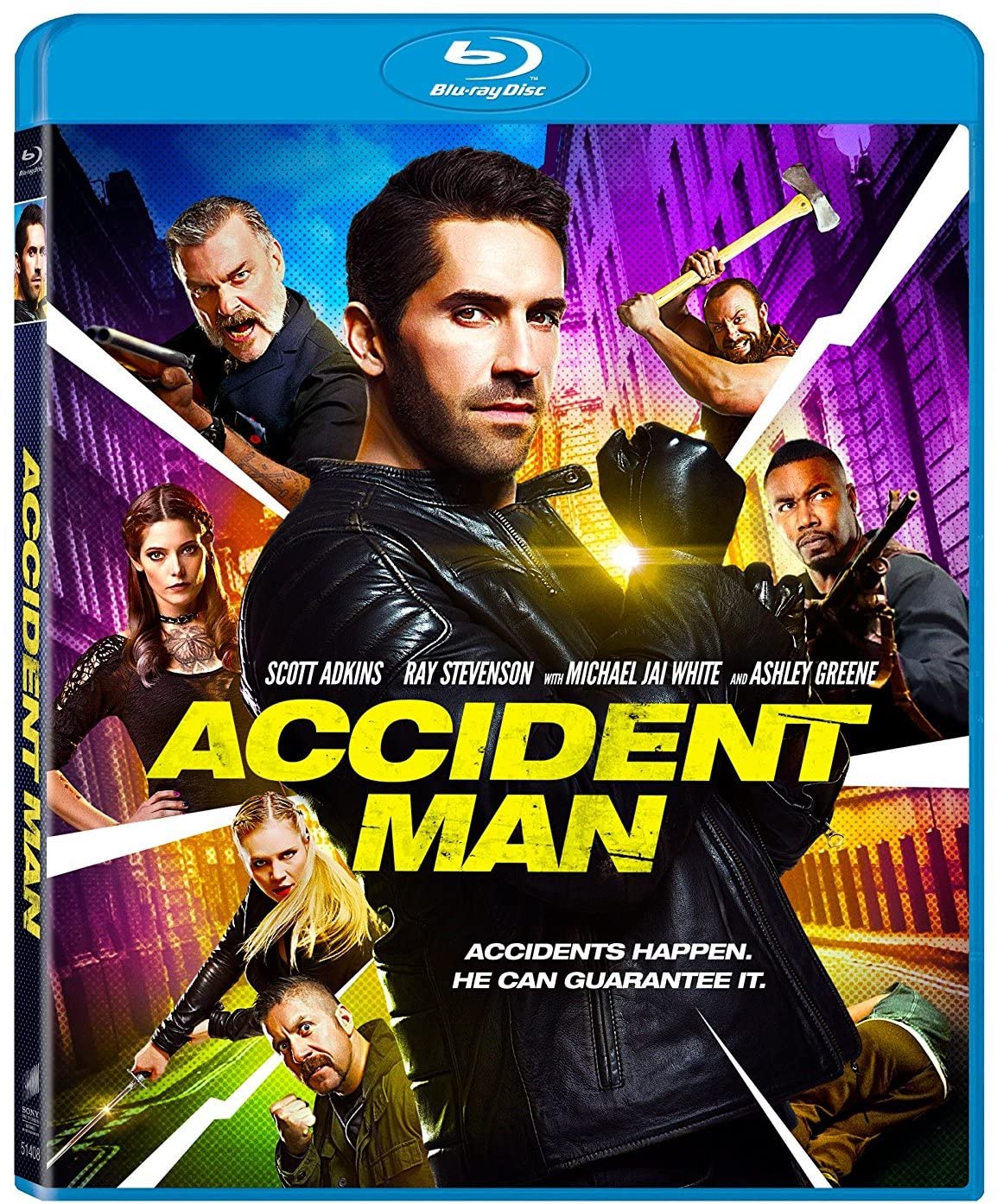 Accident Man (2018) 720p BluRay ORG. [Dual Audio] [Hindi or English] x264 ESubs [850MB]