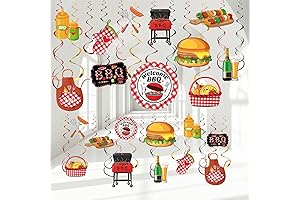 Ireer Picnic BBQ Hanging Party Swirls Decorations