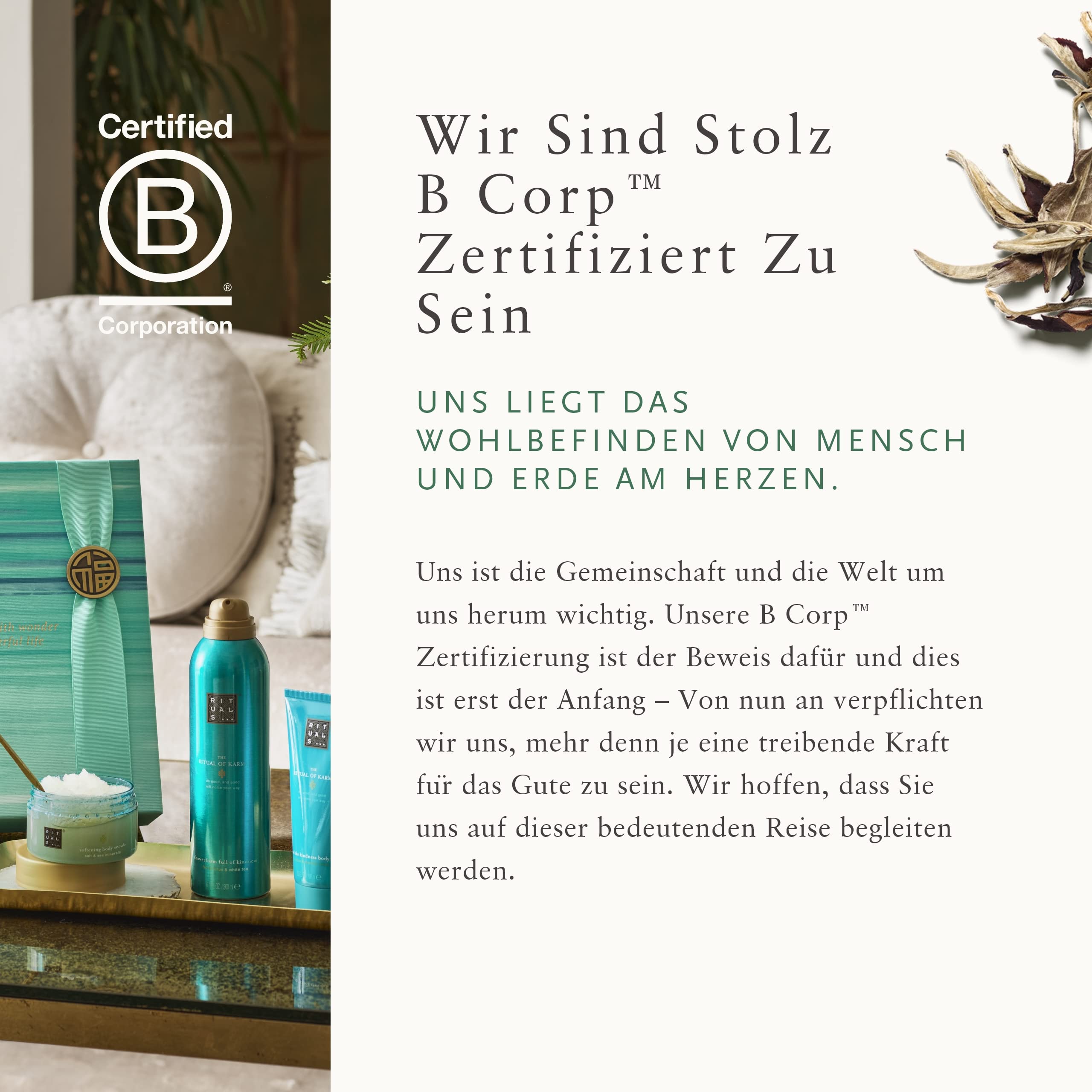 RITUALS Soothing Routine Geschenkset aus der The Ritual of Karma Serie, Set aus: Duschschaum, Parfum d'Intérieur, Körpercreme, Körperpeeling mit Salz, 1108677, Andere