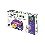 EVEREST TOYS Crazy Forts - 69 Piece Glow in The Dark Fort Building Kit for Kids 5, 6, 7, 8 - Buildable Indoor/Outdoor Kids DIY Stem Toys - 1 Box, 69Pcs