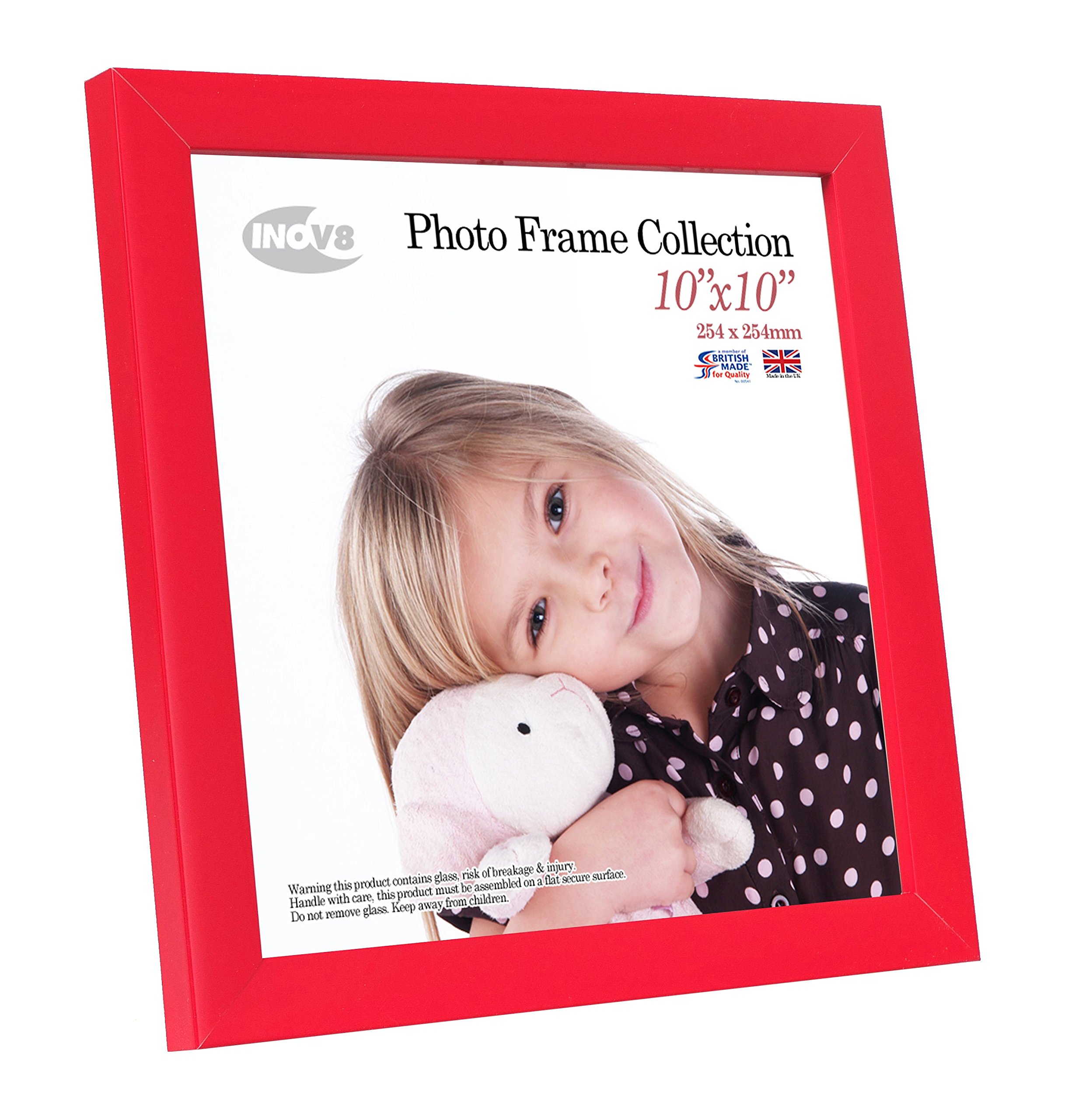 Inov8 Framing PFVS-RERE-1010 Photo Frame Regal Red 10x10 1PK, Wood
