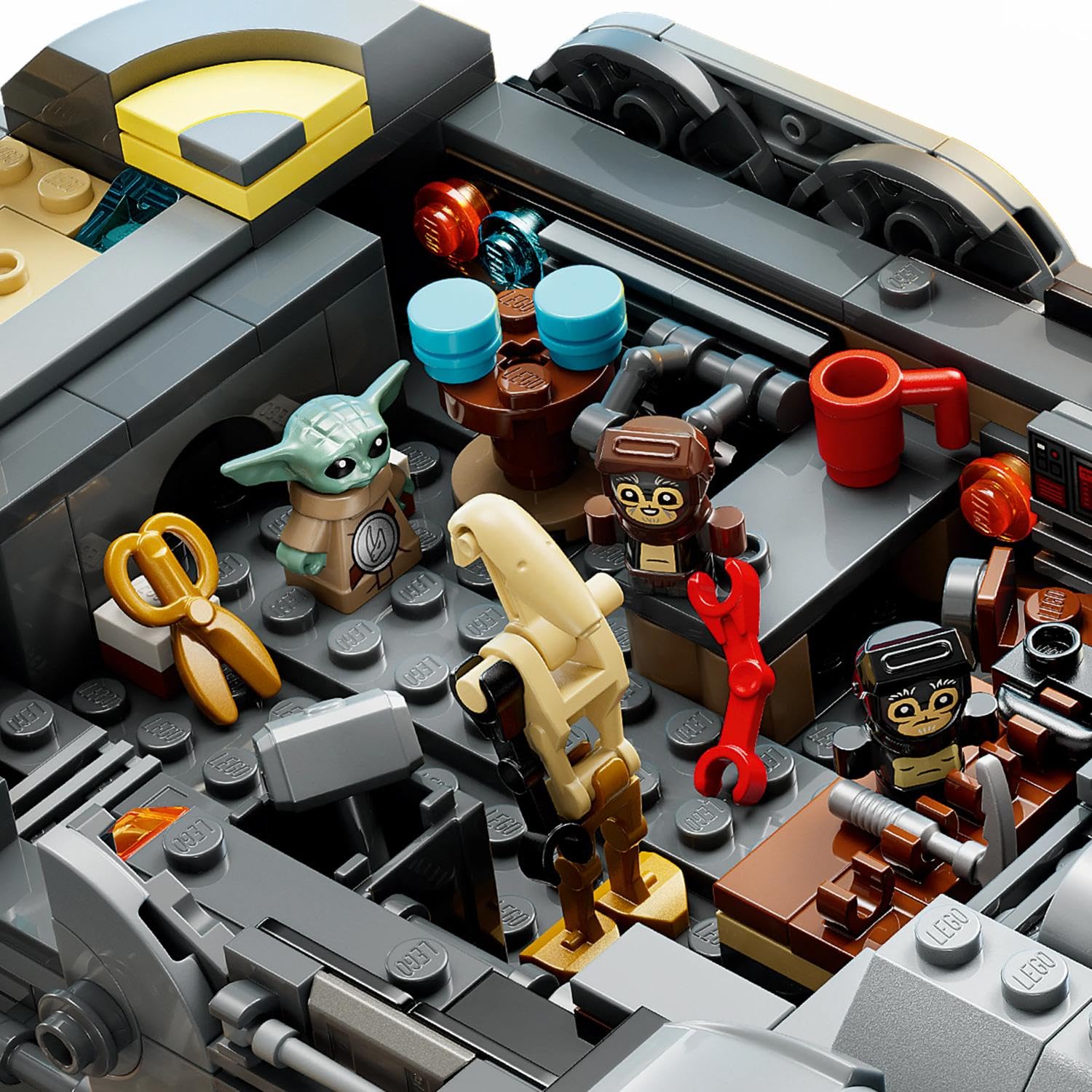 LEGO Star Wars 75445 Sternenschiff der Anzellaner - Spielet mit 3 Figuren & Einer Droiden Werkstatt - Geschenk für Jungen, Mädchen & Fans ab 9 Jahren