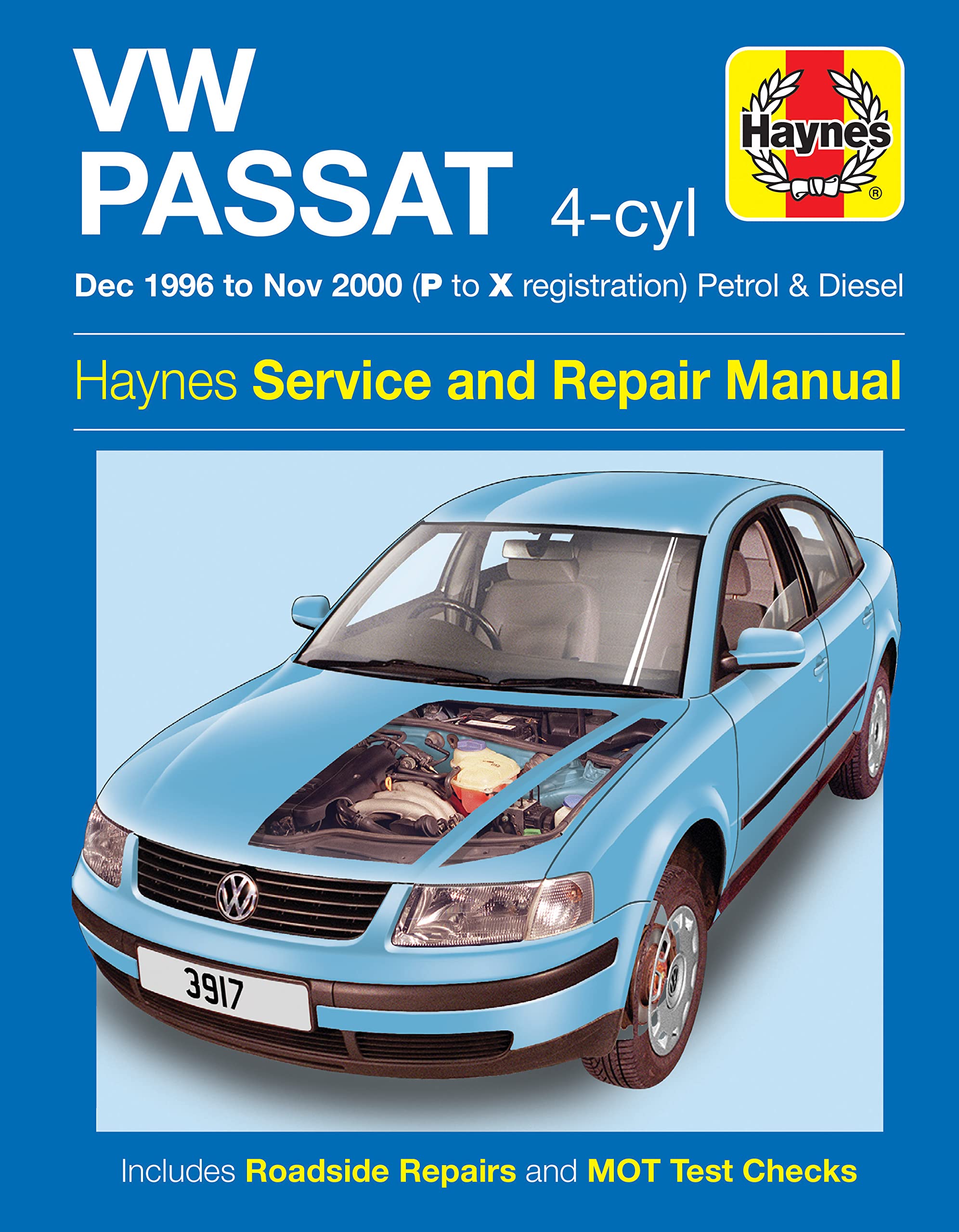 VW Passat 4-Cyl Petrol & Diesel (Dec 96 - Nov  by Haynes Publishing PAPERBACK