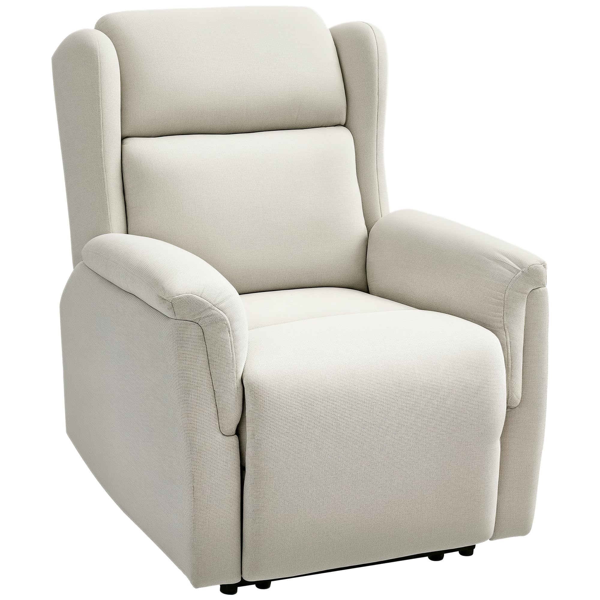 HOMCOM Relaxsessel mit Liegefunktion Verstellbarer Rückenlehne Beige