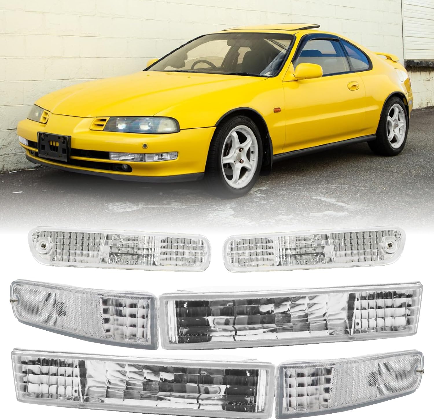 6 PC ALL CLEAR SET USR DEPO 9296 Prelude Front and Rear