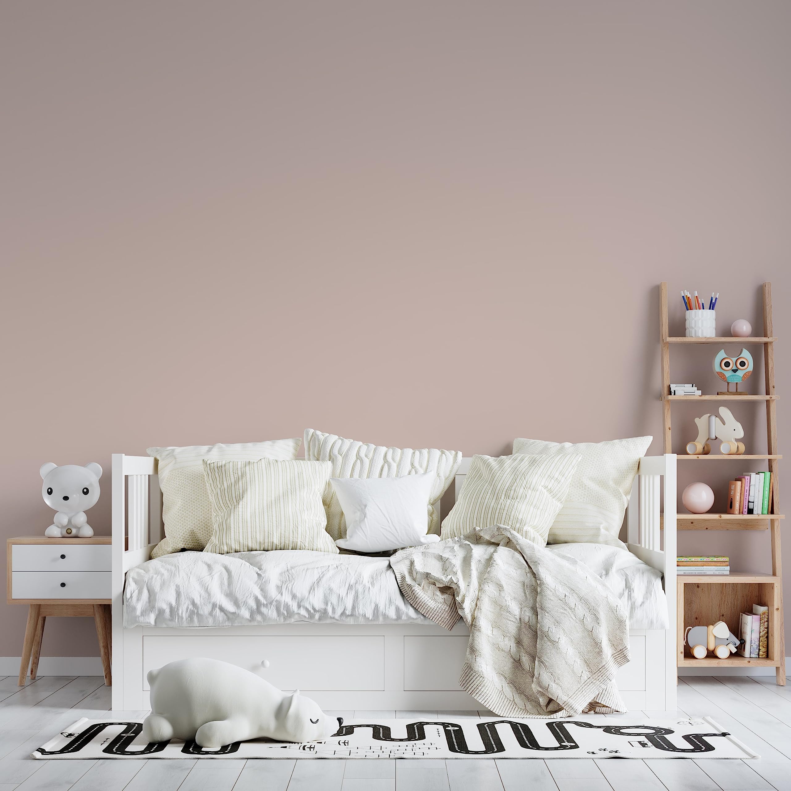 Peinture Acrylique Rose Poudré Jésus - Aspect Satin - Peinture Mur, Plafond, Boiserie & Balcon - Lessivable - Séchage En 30 min - COV A+ - Fabriquée En France - 5 L - BARBOUILLE