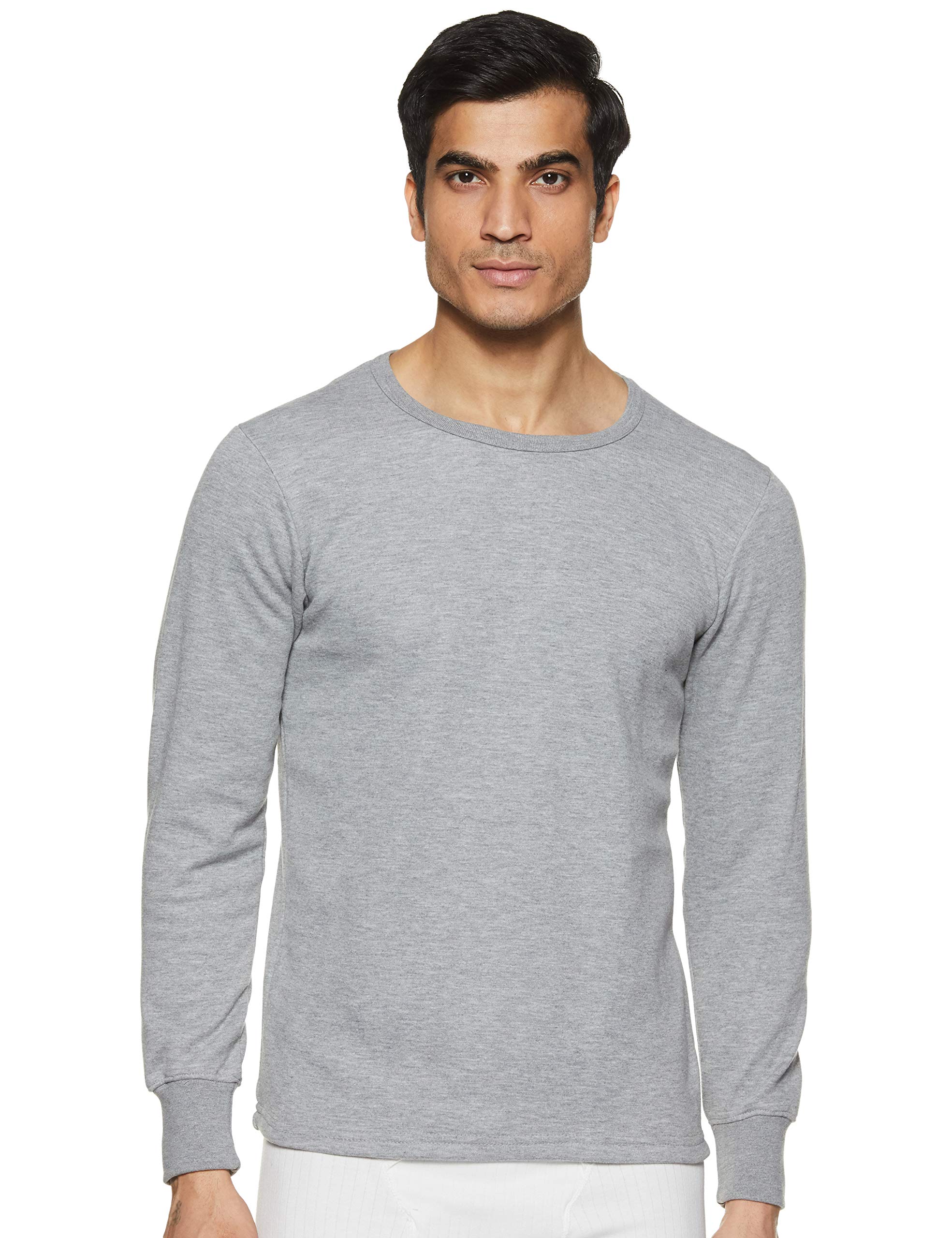Rupa Torrido Men's Solid Regular Fit Thermal Top Lava RNFS 9999_Grey Melange_75 XS-picture-22