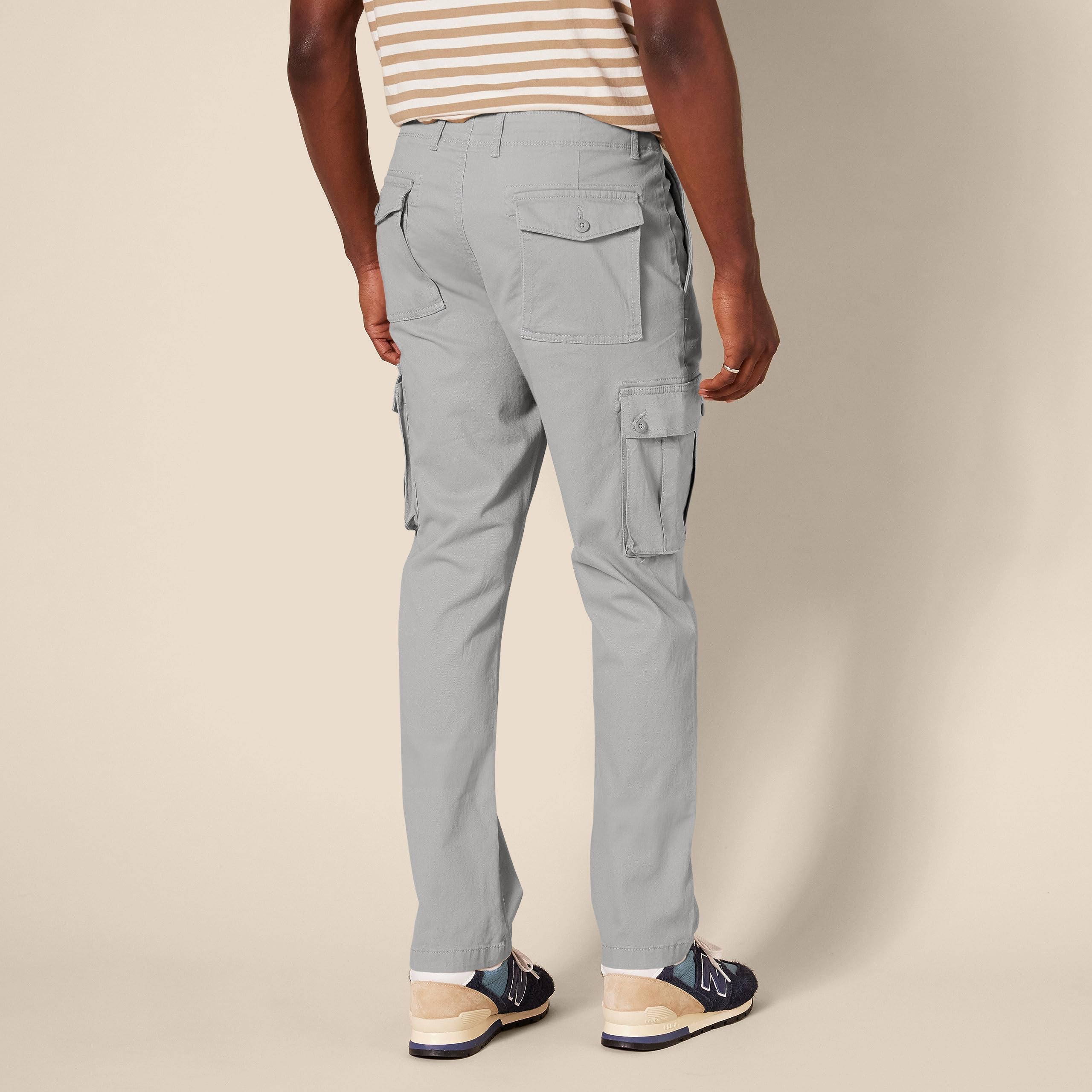 Amazon Essentials Uomo Pantaloni Cargo Elasticizzati e Aderenti (Disponibili nelle Taglie Big & Tall)