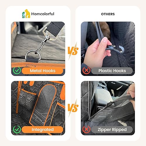 Miniatura 3 de Extensor de asiento trasero para perros, parte inferior dura, funda de asiento de perro para asiento trasero, funda de mascota para perros,