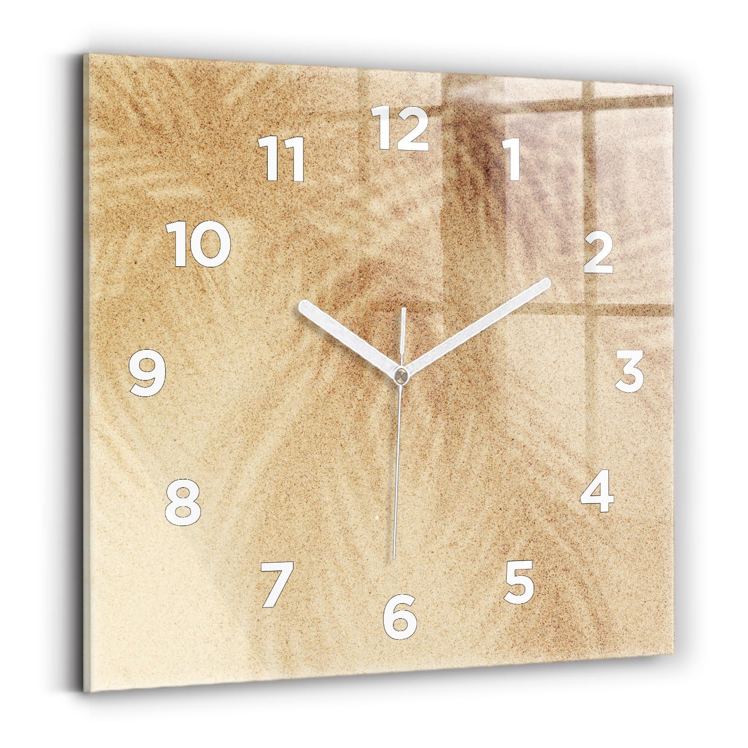 Horloge murale silencieuse Wallfluent 30x30 avec mécanisme de qualité supérieure