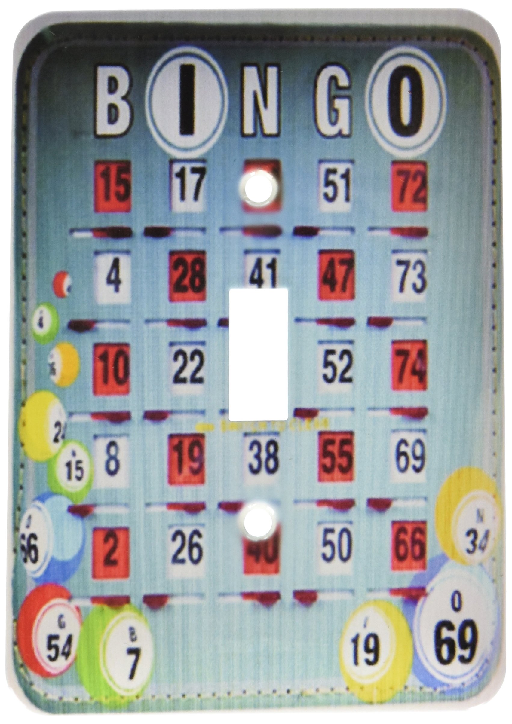 Interrupteur à bascule unique Let S Play Bingo pour remplacer vos plaques ternes