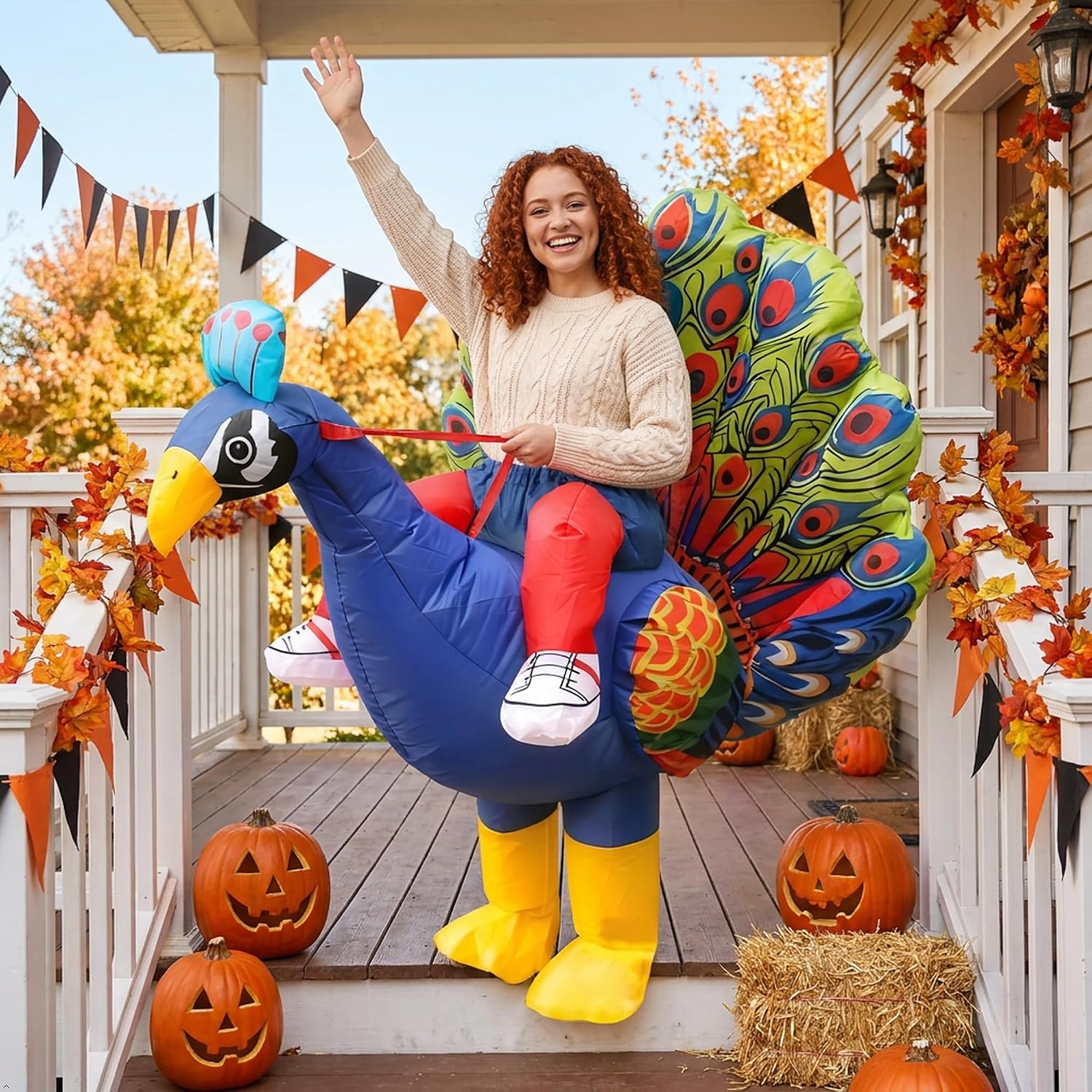 Inflatable Peacock Costume Adult for Men and Women